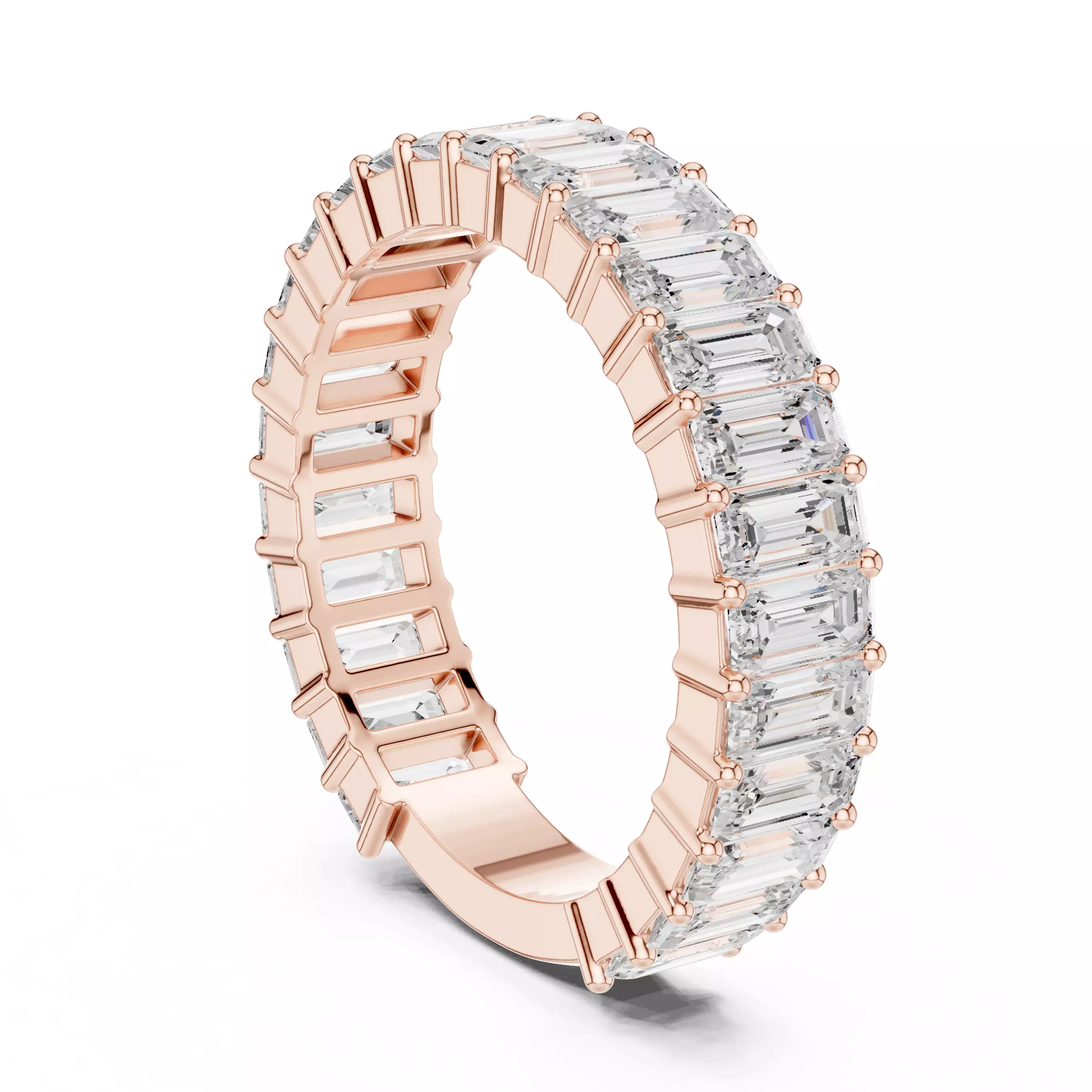 Eternity Band Ring 3dm stl renders animation details  3D print model_3