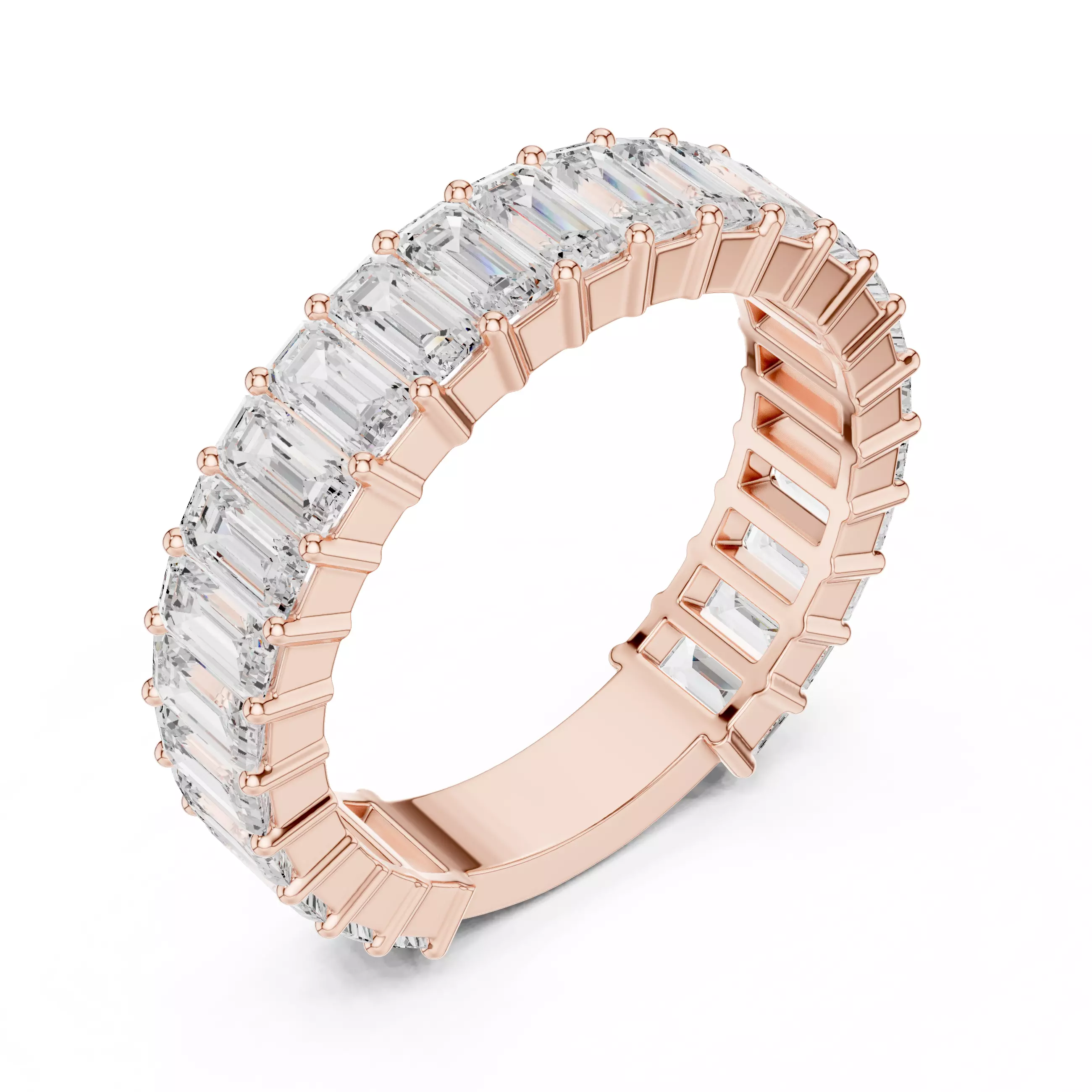 Eternity Band Ring 3dm stl renders animation details  3D print model_4