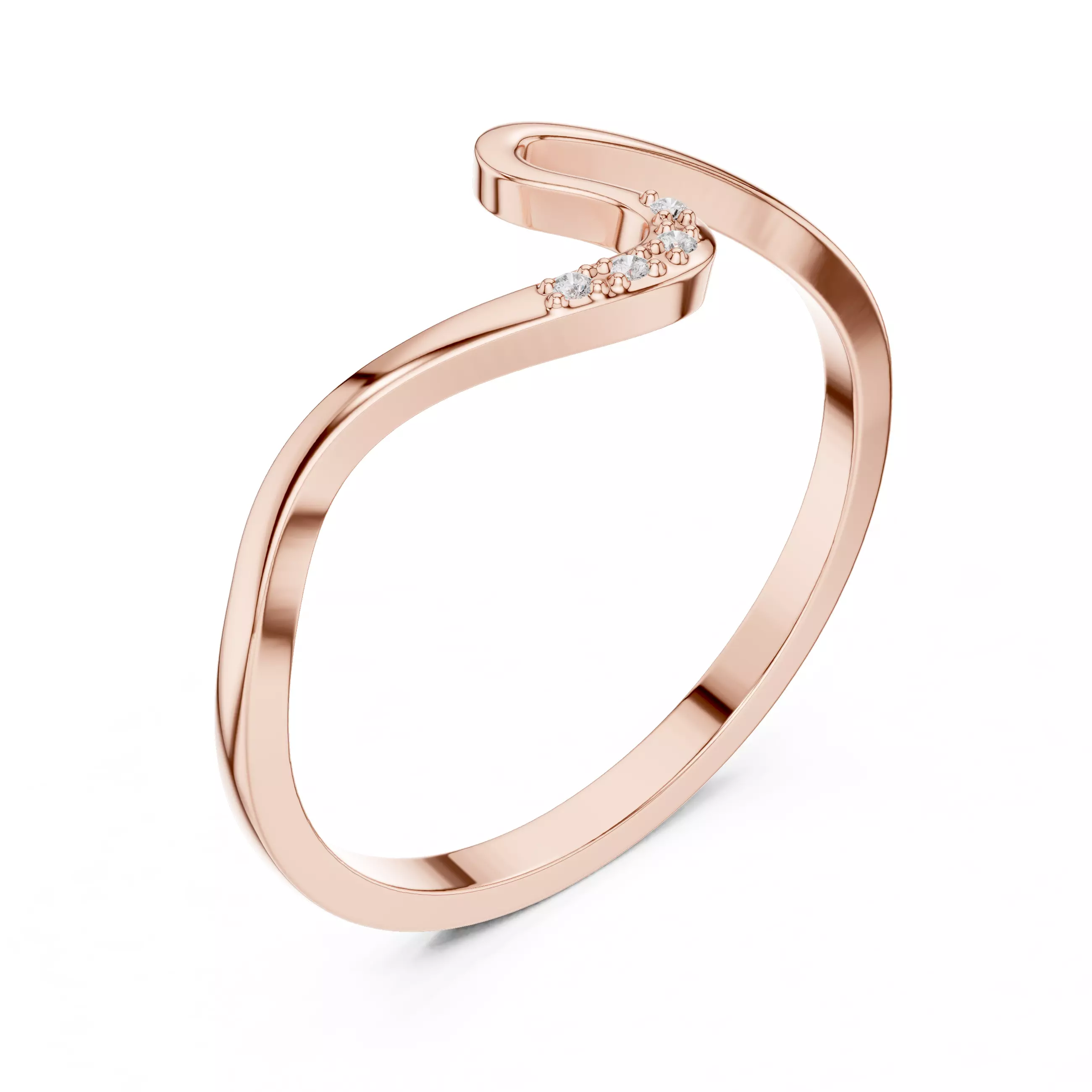 Diamond Ring 3dm stl renders animation videos details  3D print model_4