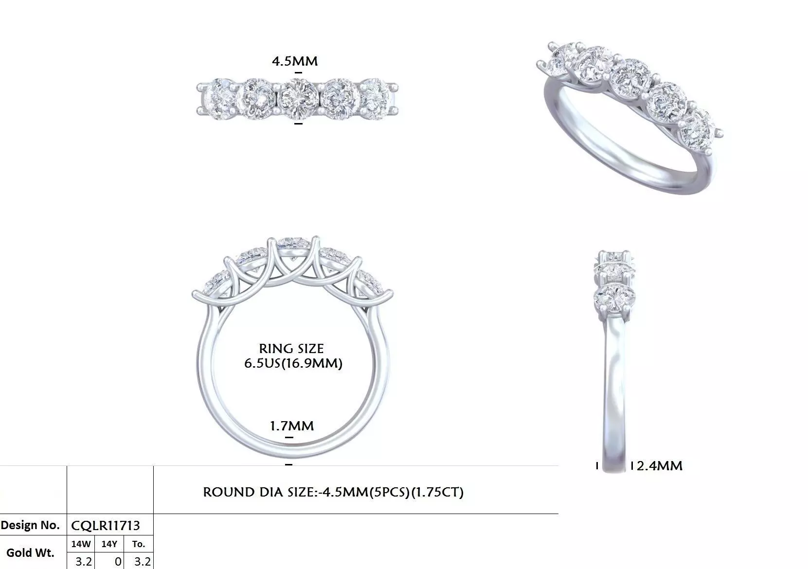 Eternity Band Ring 3dm stl renders animation details 3D print model_3