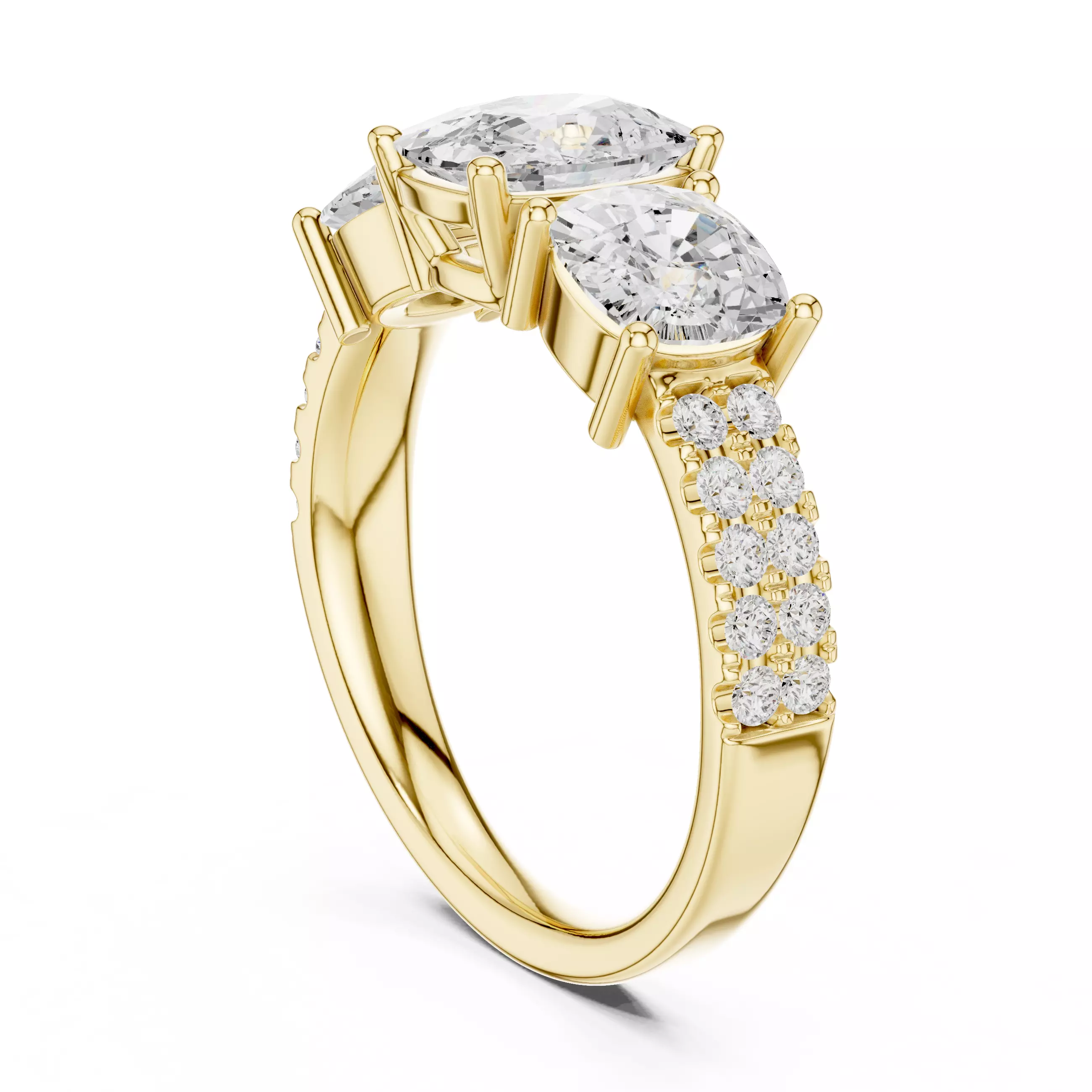 Solitaire Ring 3dm stl renders animation videos details 3D print model_8