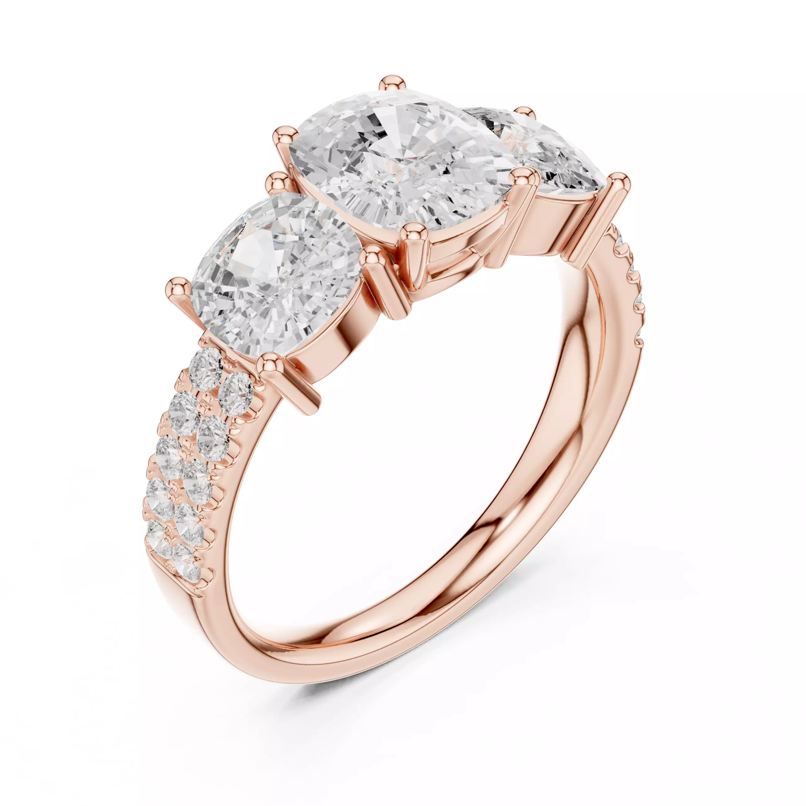 Solitaire Ring 3dm stl renders animation videos details 3D print model_5