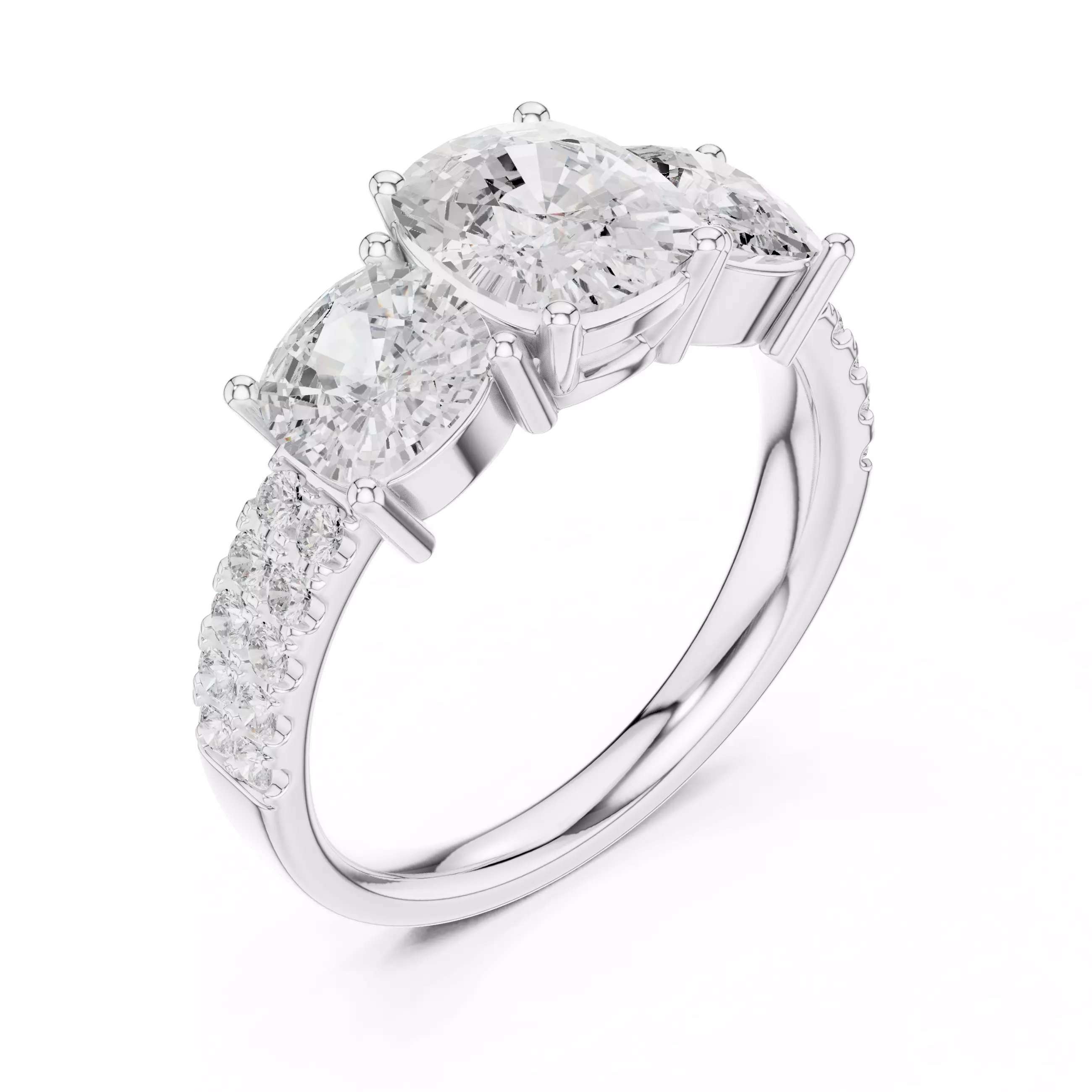 Solitaire Ring 3dm stl renders animation videos details 3D print model_7