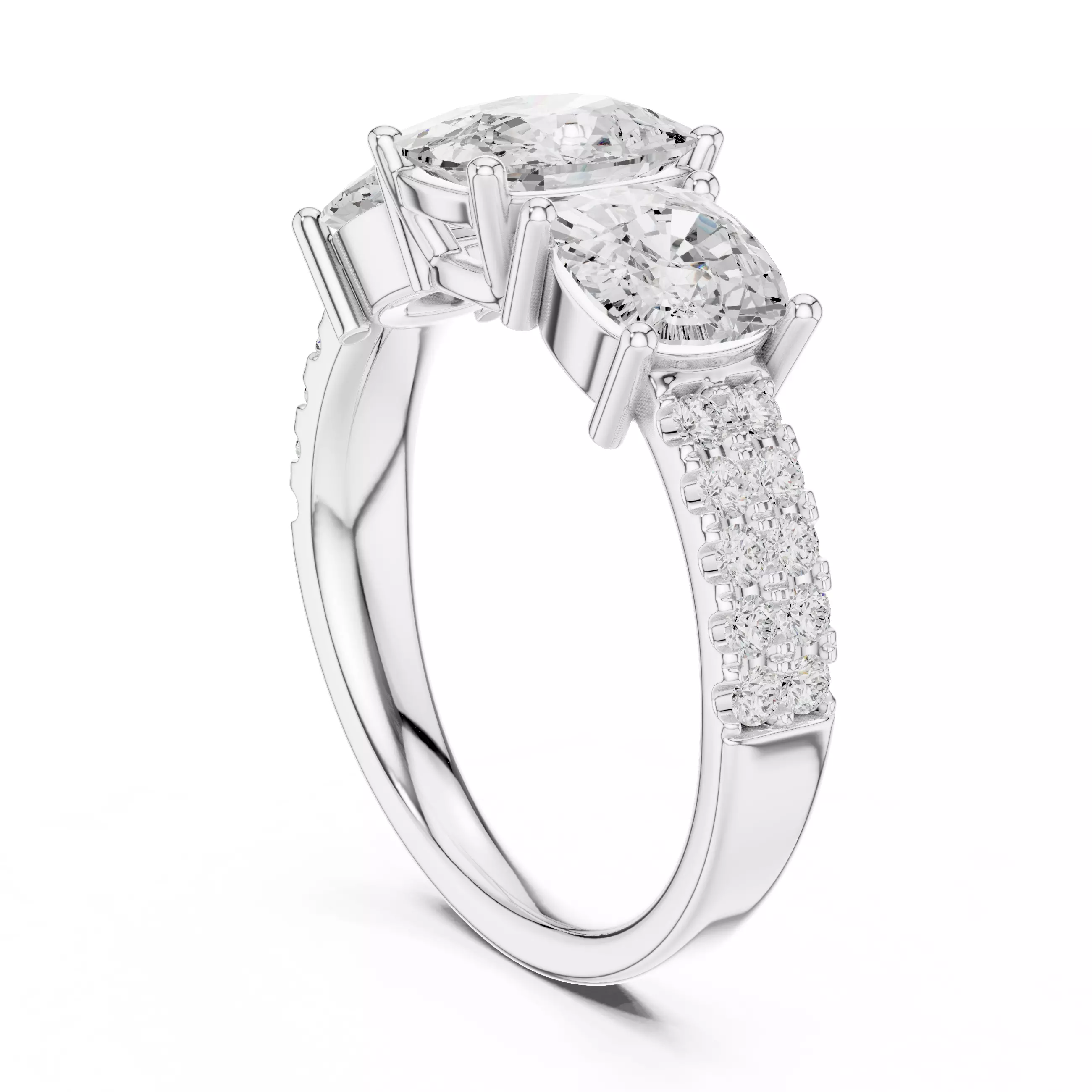 Solitaire Ring 3dm stl renders animation videos details 3D print model_6