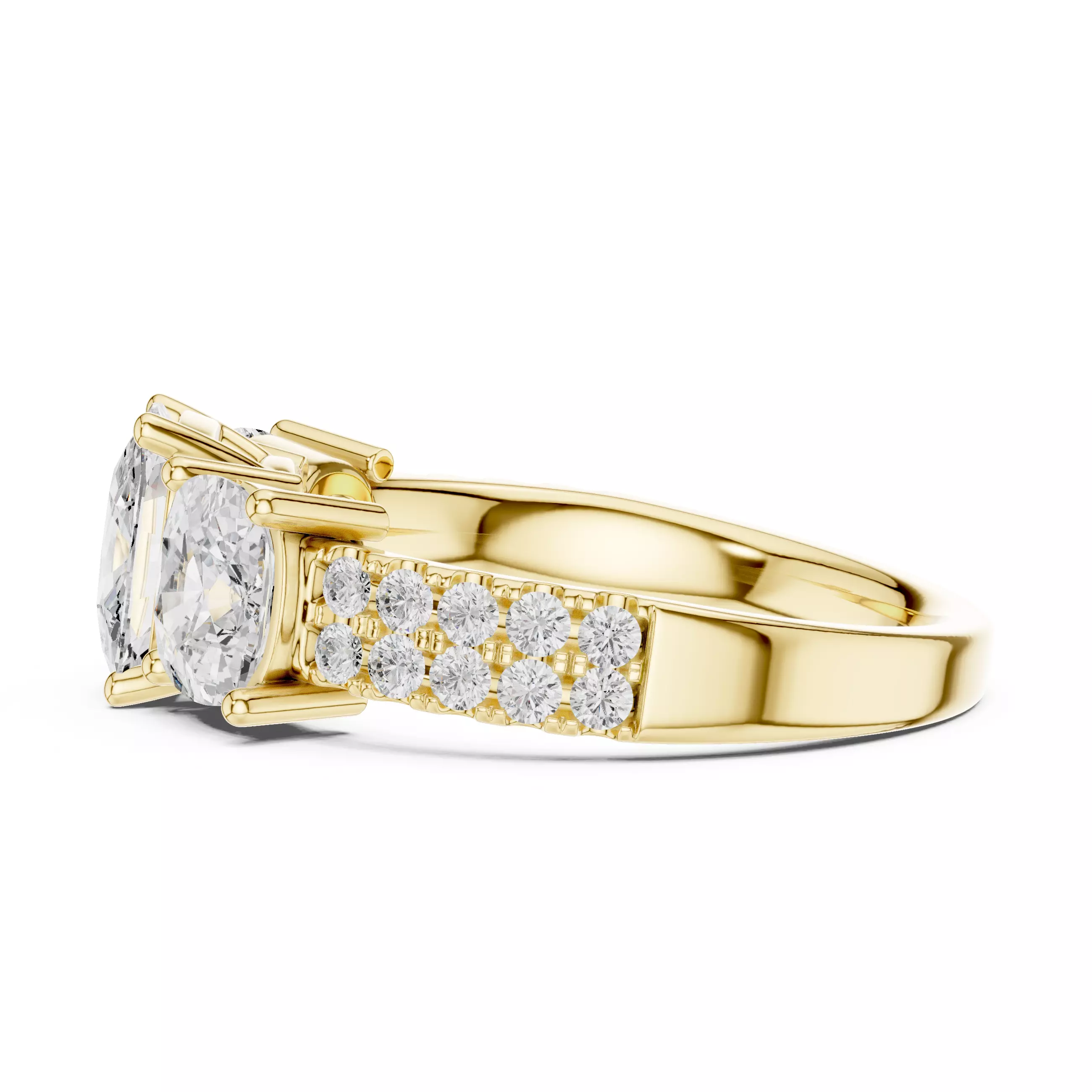 Solitaire Ring 3dm stl renders animation videos details 3D print model_14