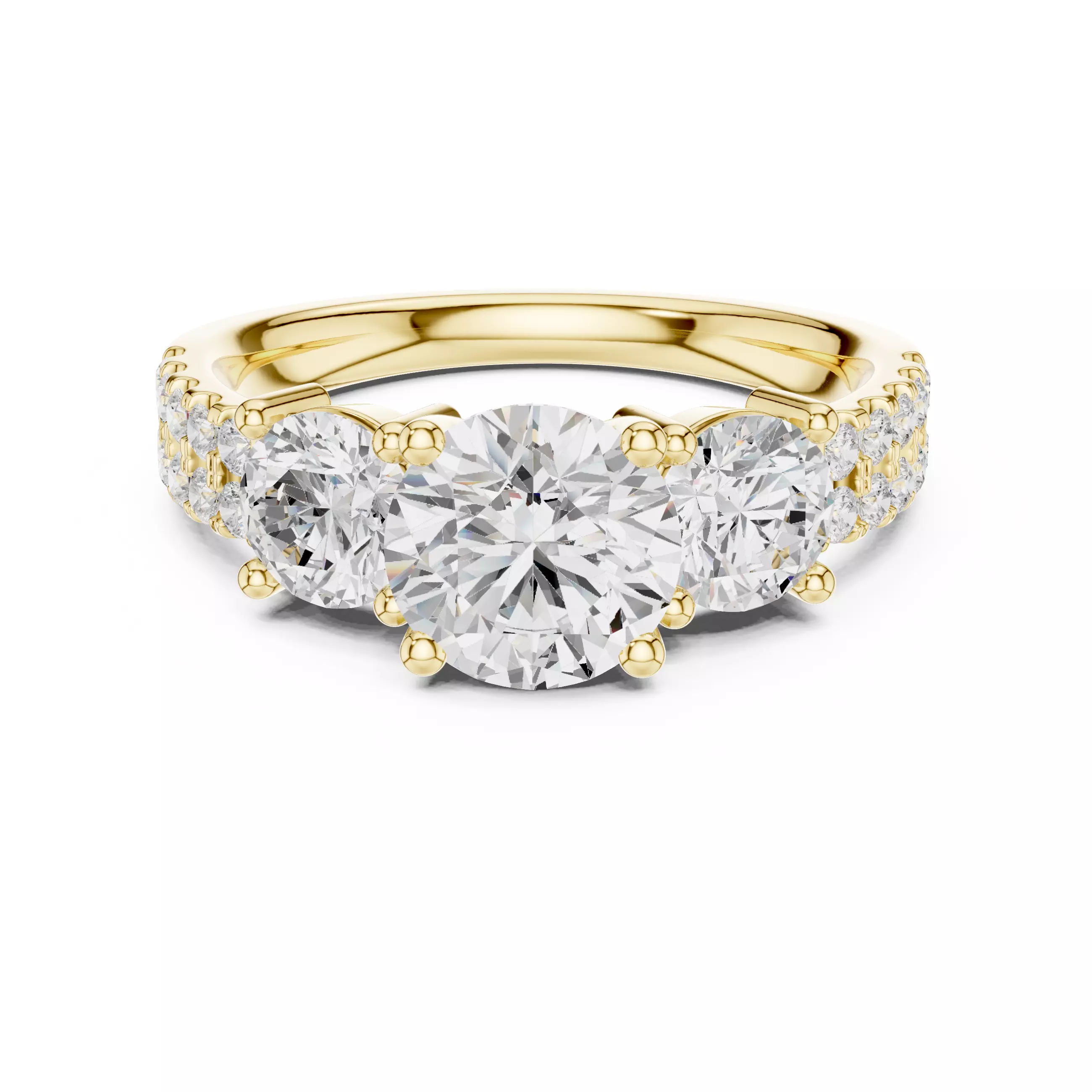 Solitaire Ring 3dm stl renders animation videos details 3D print model_15