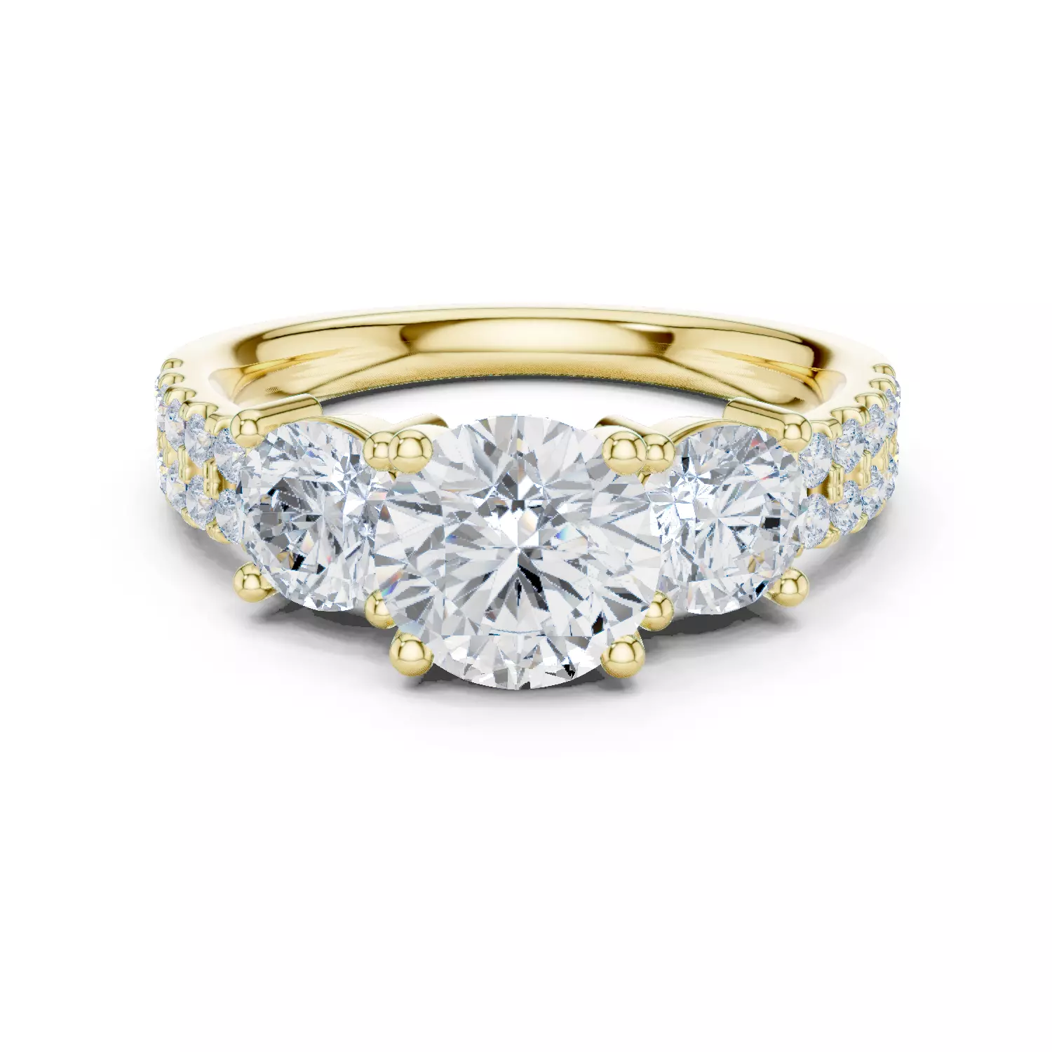 Solitaire Ring 3dm stl renders animation videos details 3D print model_2