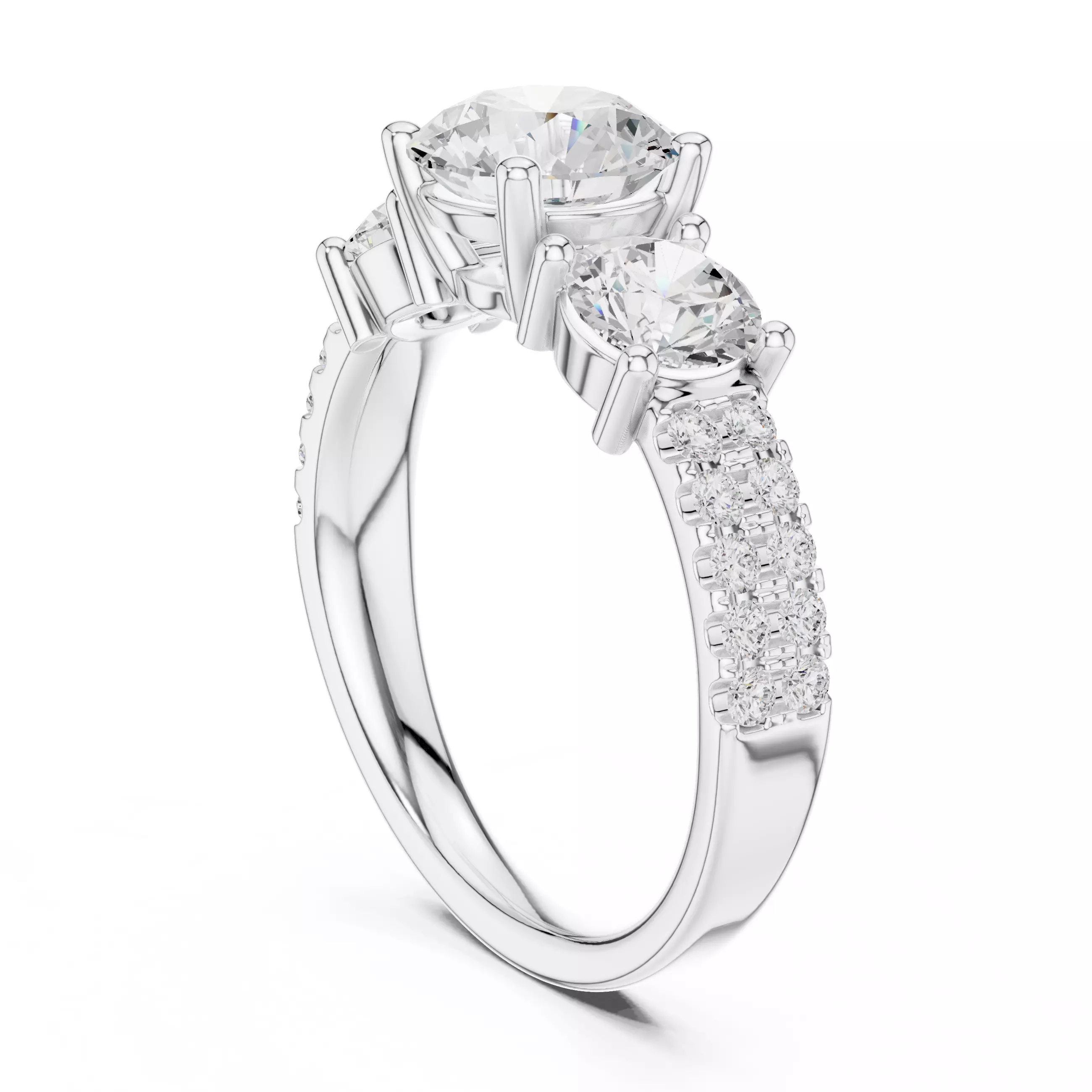 Solitaire Ring 3dm stl renders animation videos details 3D print model_6