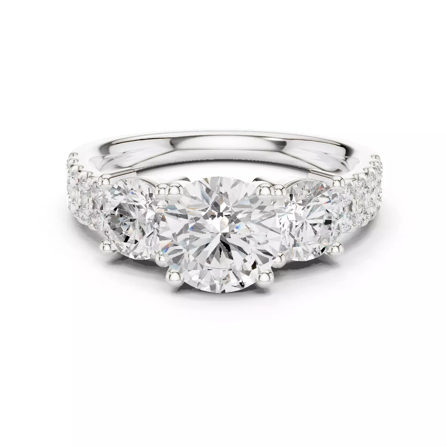 Solitaire Ring 3dm stl renders animation videos details 3D print model_1