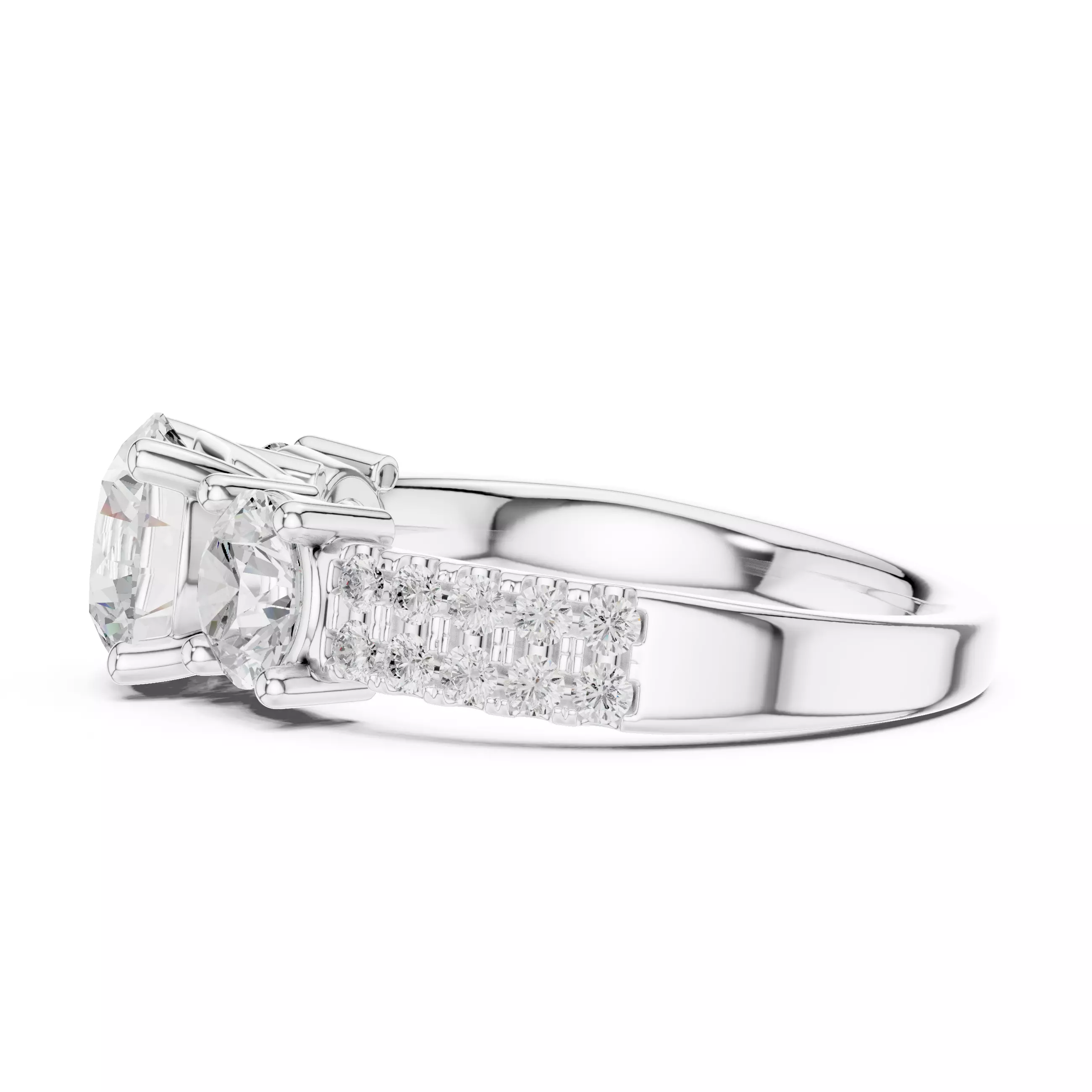 Solitaire Ring 3dm stl renders animation videos details 3D print model_12