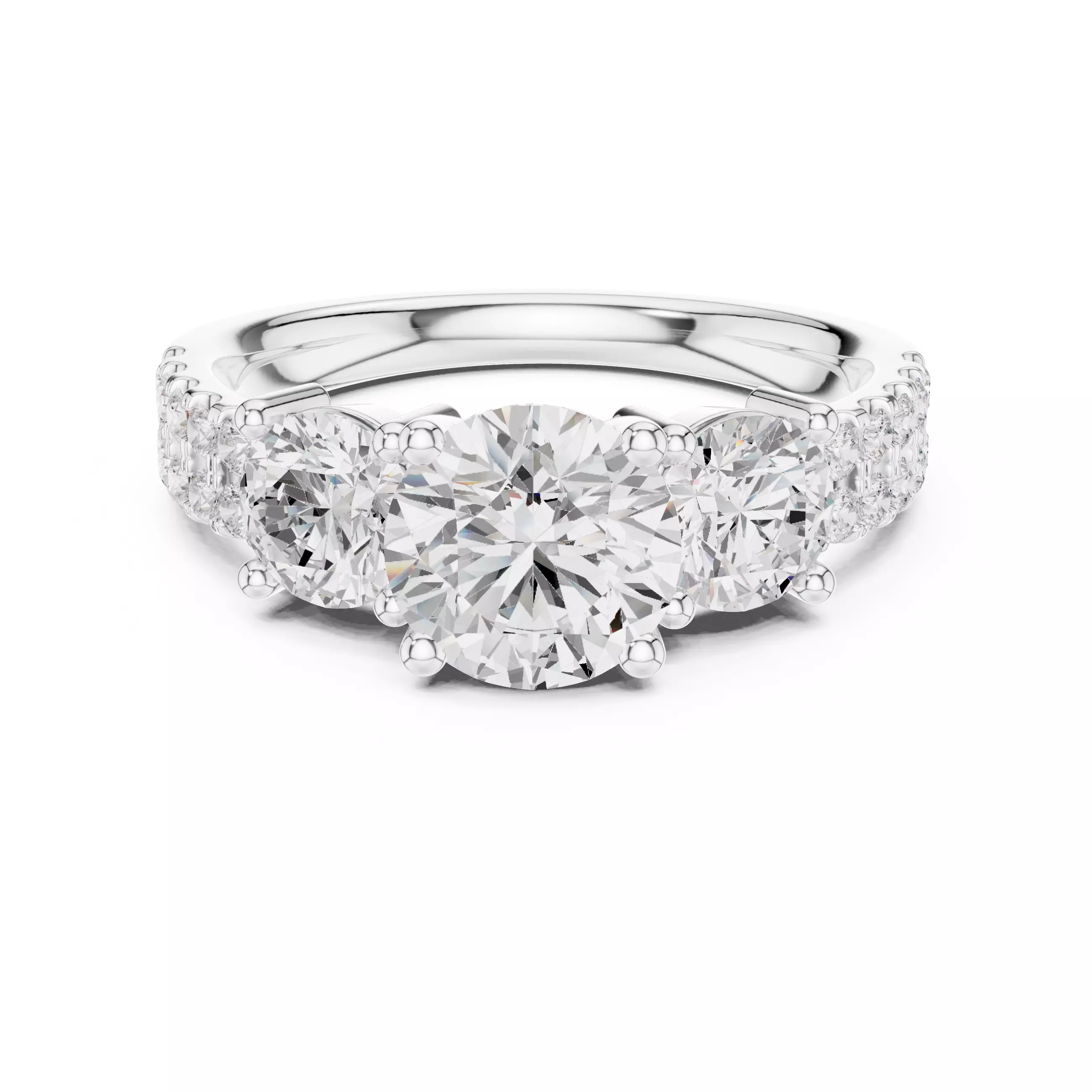 Solitaire Ring 3dm stl renders animation videos details 3D print model_13