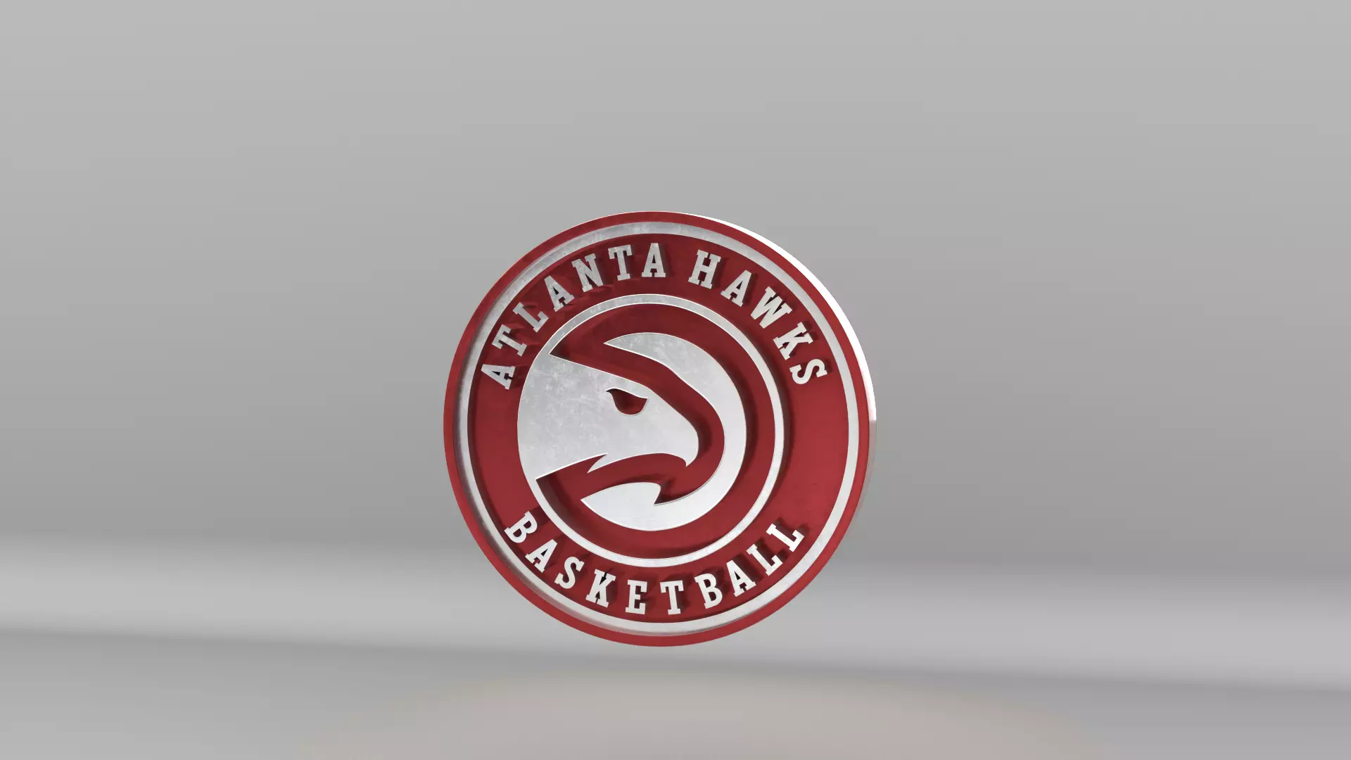 NBA Atlanta Hawks Team Logo 3D model_2