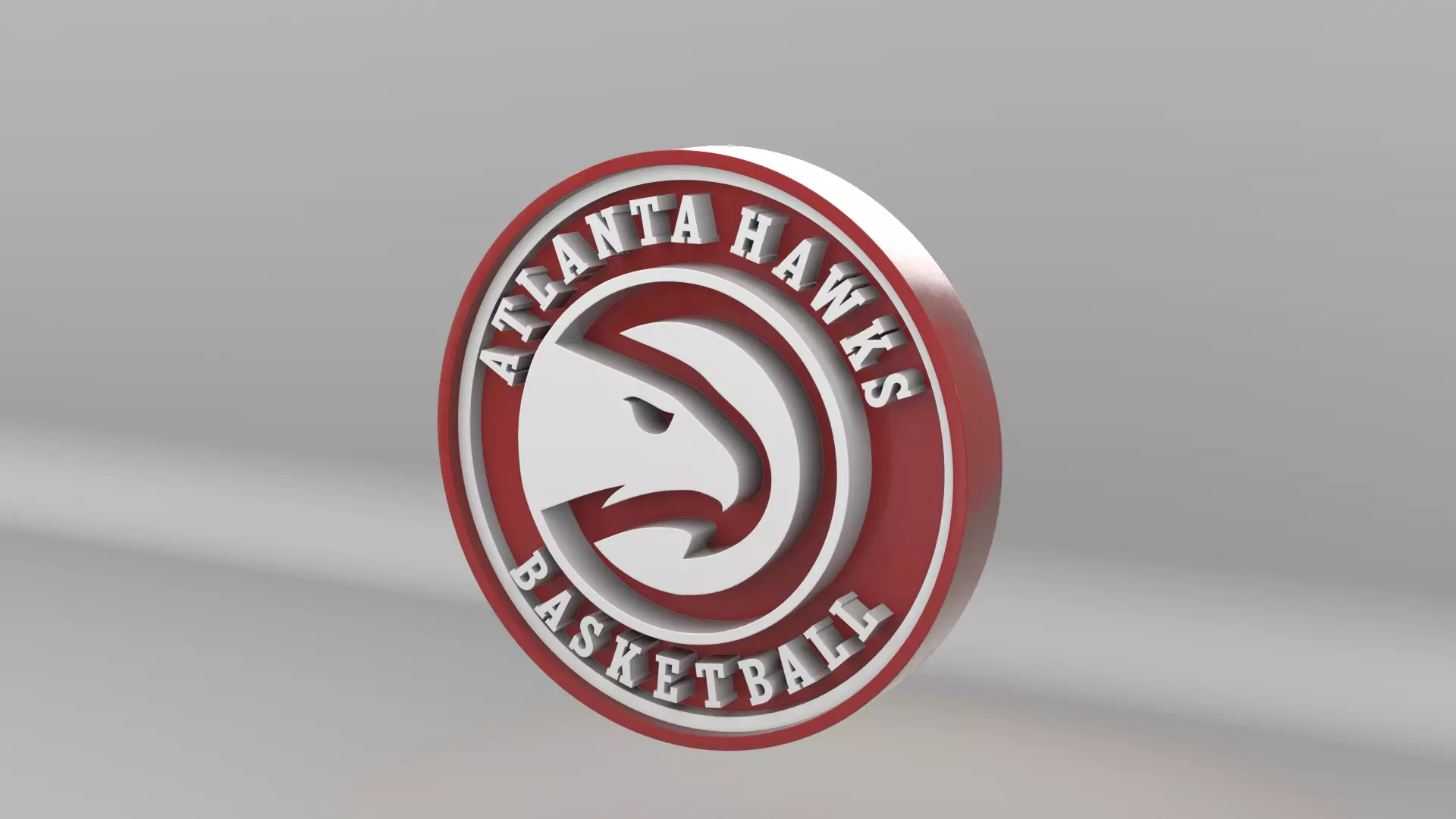 NBA Atlanta Hawks Team Logo 3D model_11
