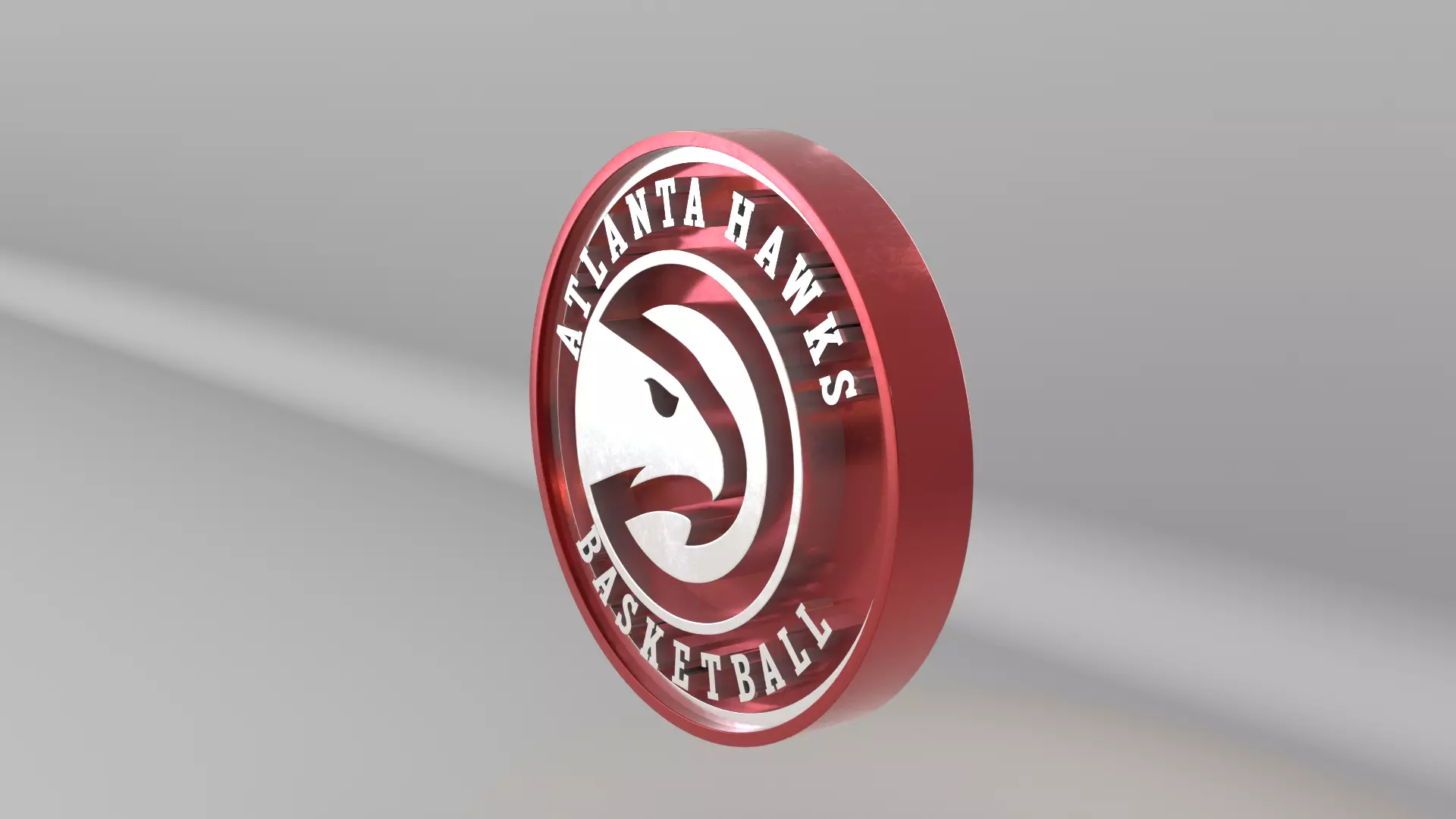 NBA Atlanta Hawks Team Logo 3D model_5