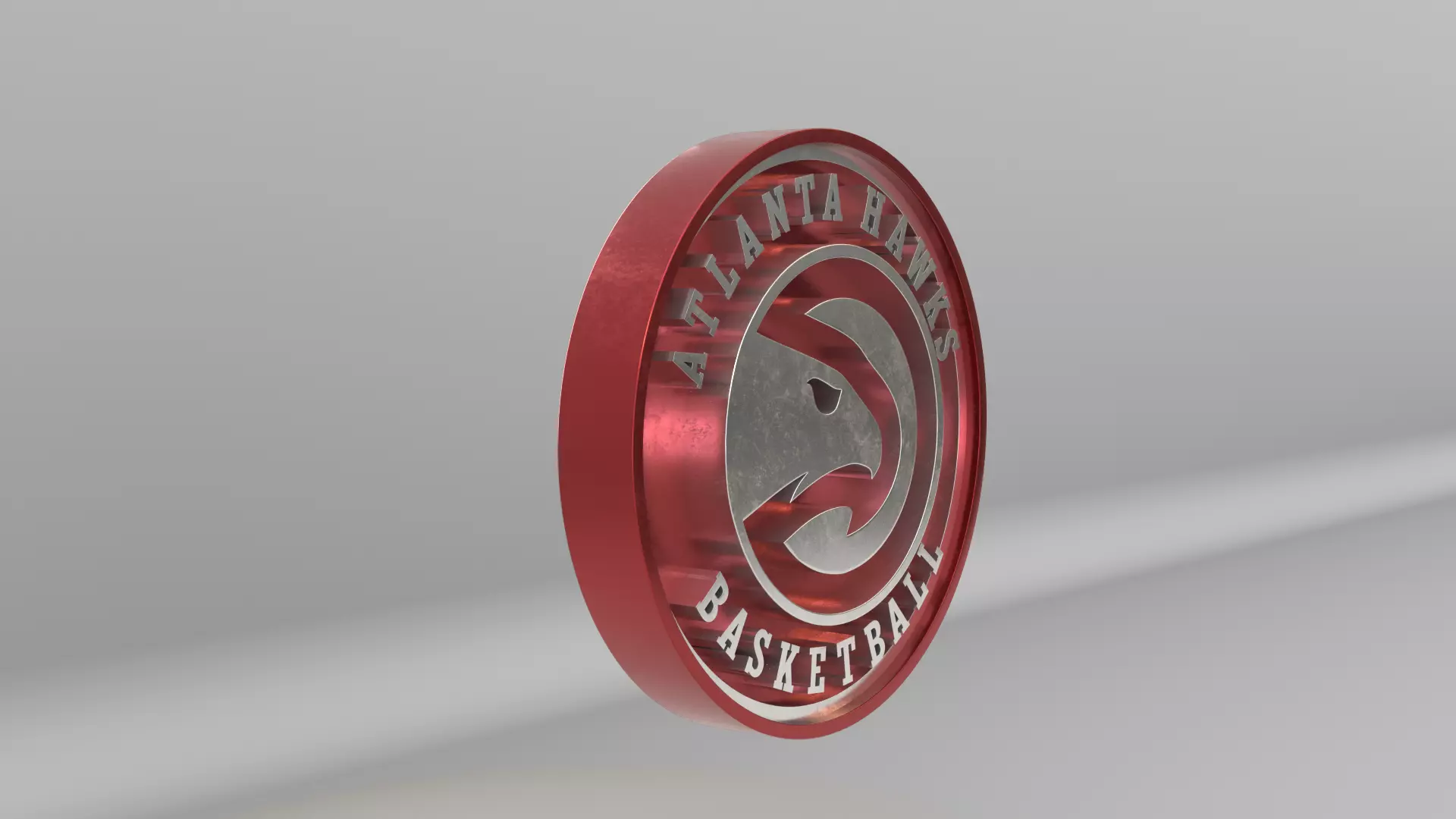 NBA Atlanta Hawks Team Logo 3D model_4