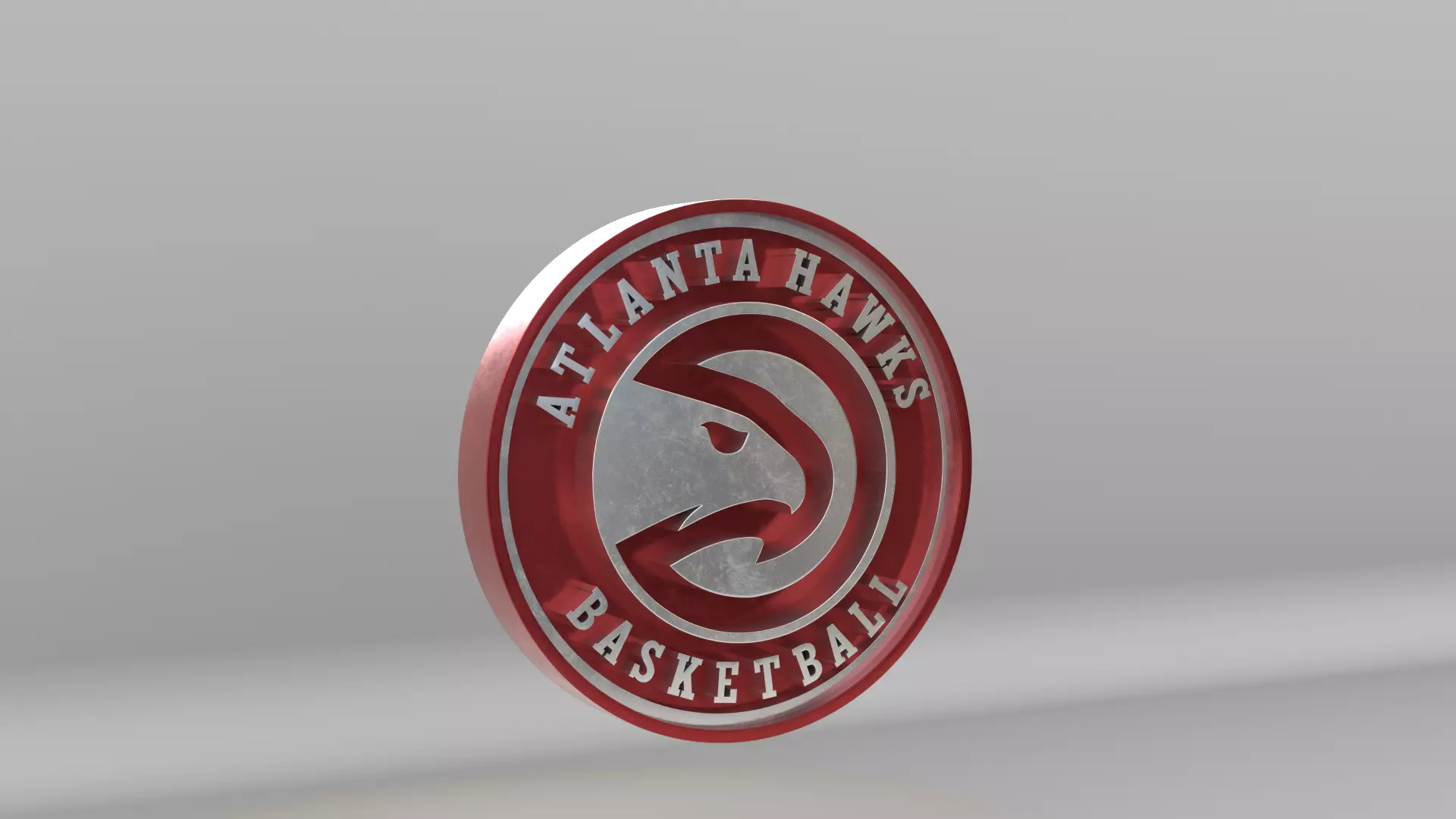 NBA Atlanta Hawks Team Logo 3D model_3