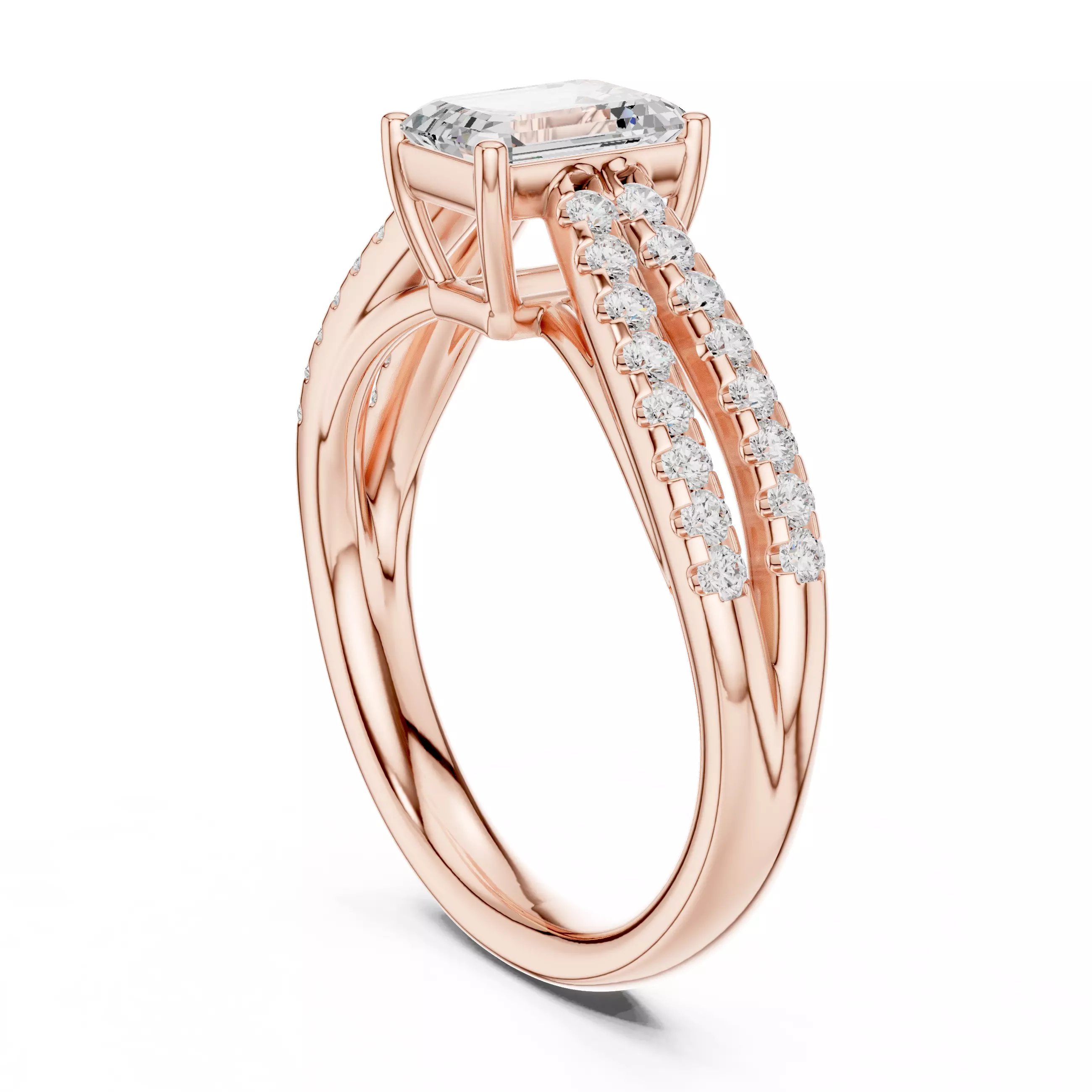 Solitaire Ring 3dm stl renders animation videos details 3D print model_4
