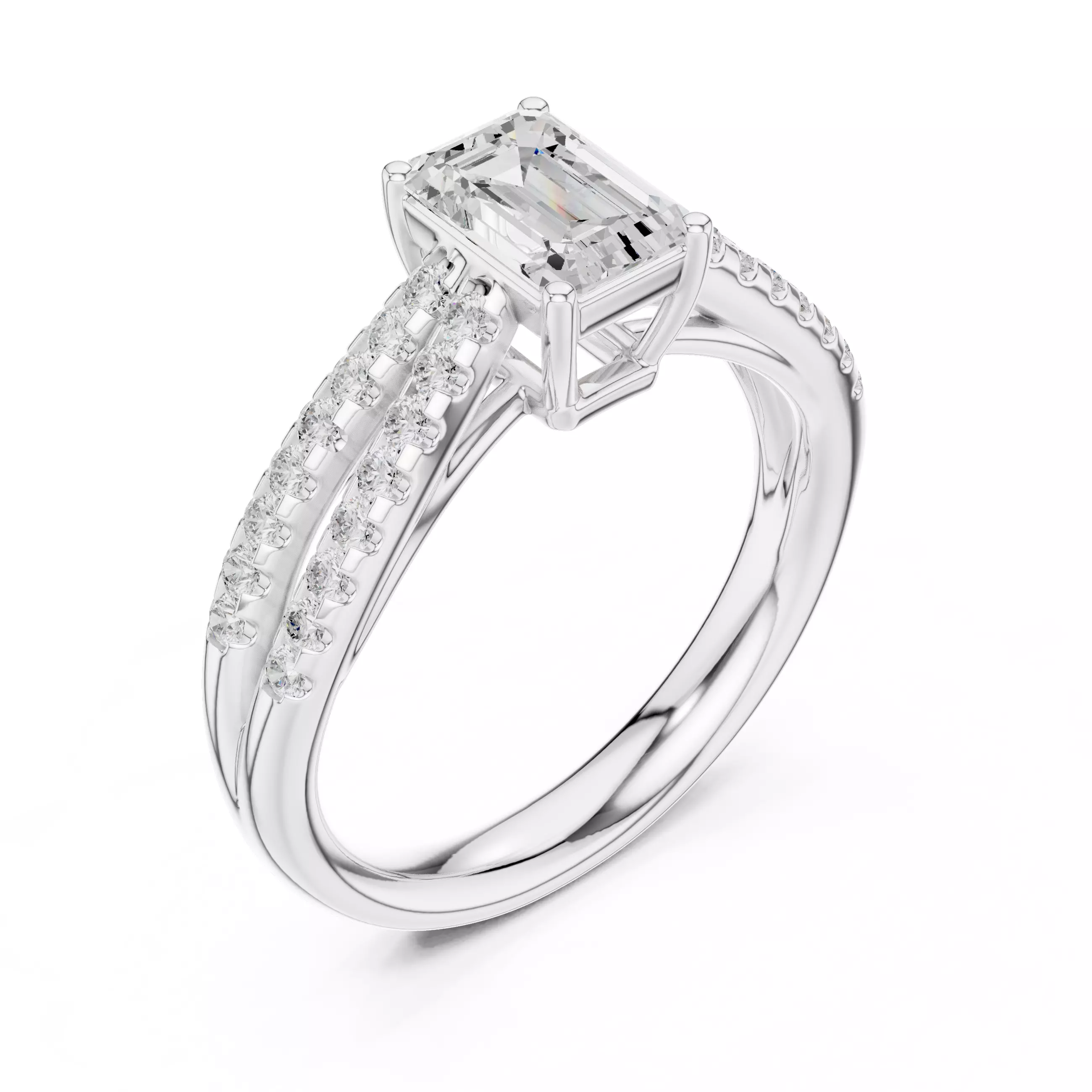 Solitaire Ring 3dm stl renders animation videos details 3D print model_7