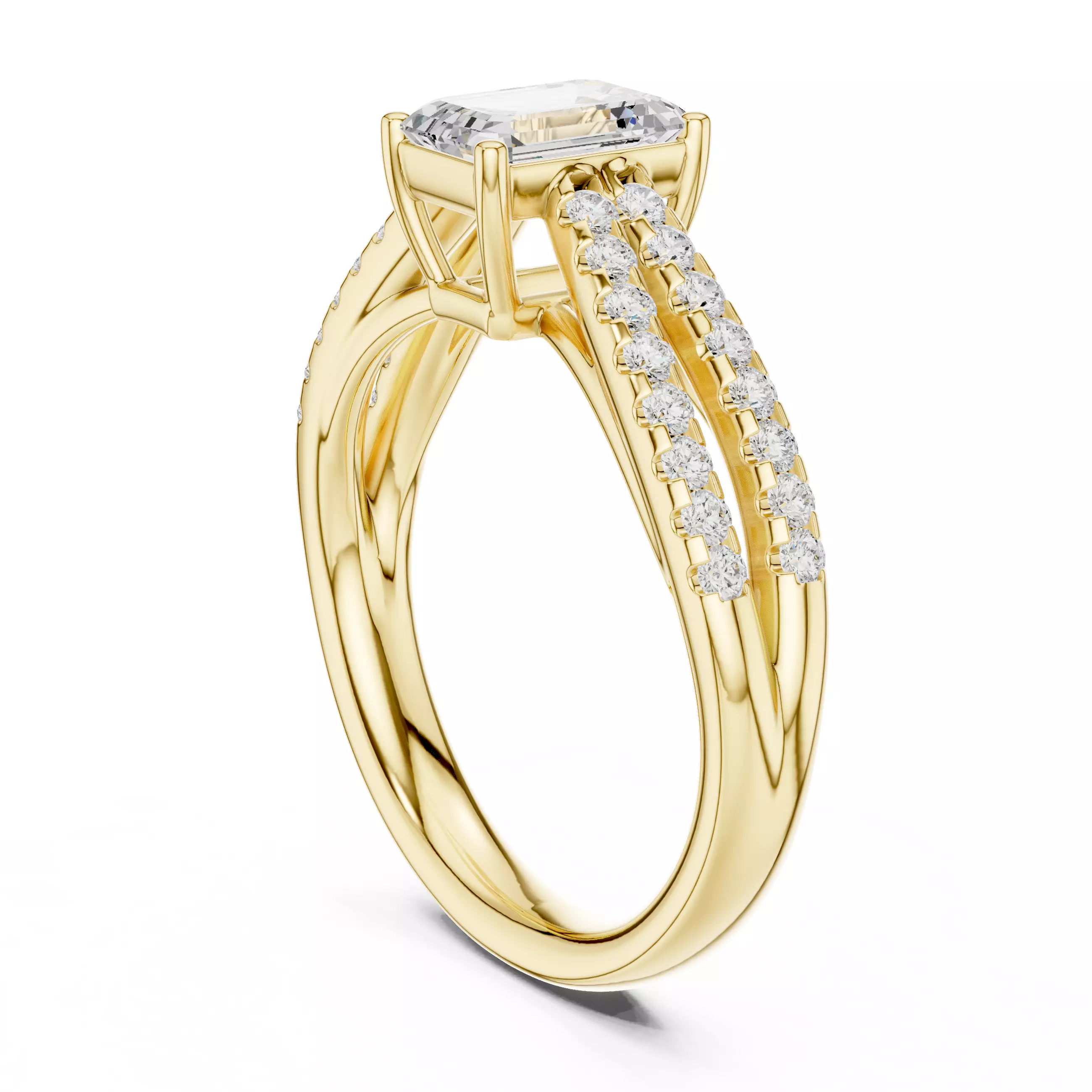 Solitaire Ring 3dm stl renders animation videos details 3D print model_8