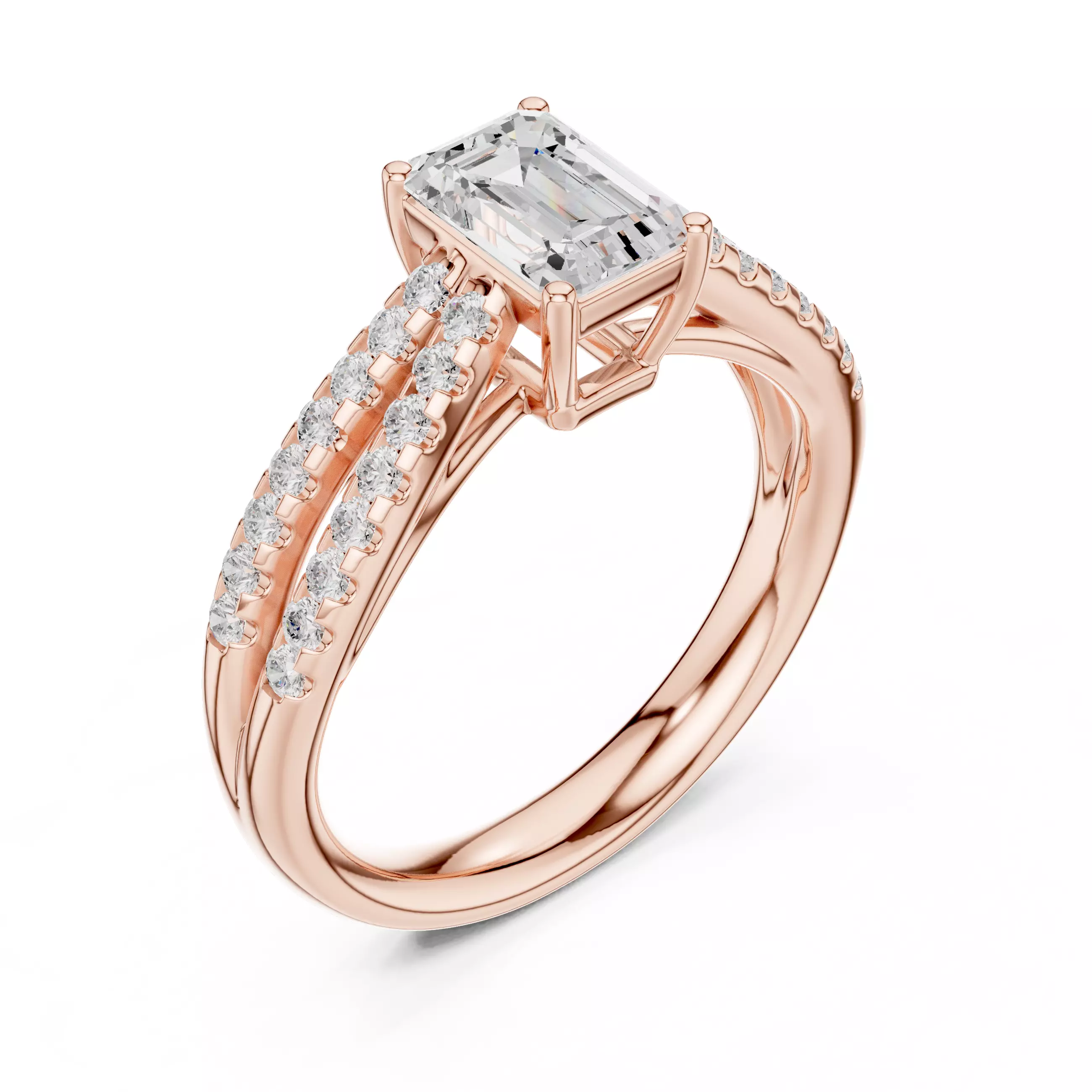 Solitaire Ring 3dm stl renders animation videos details 3D print model_5