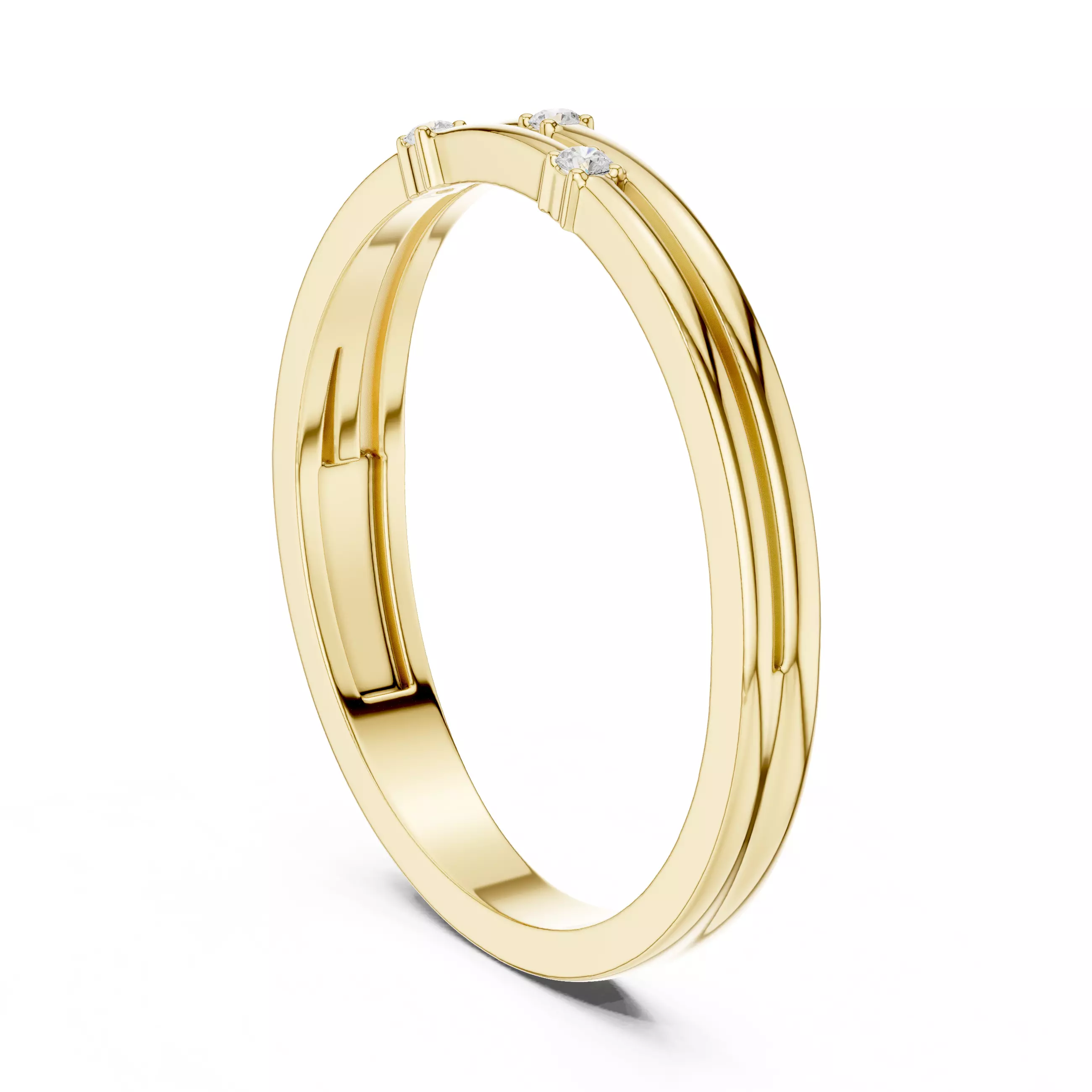 Diamond Ring 3dm stl renders animation videos details 3D print model_7