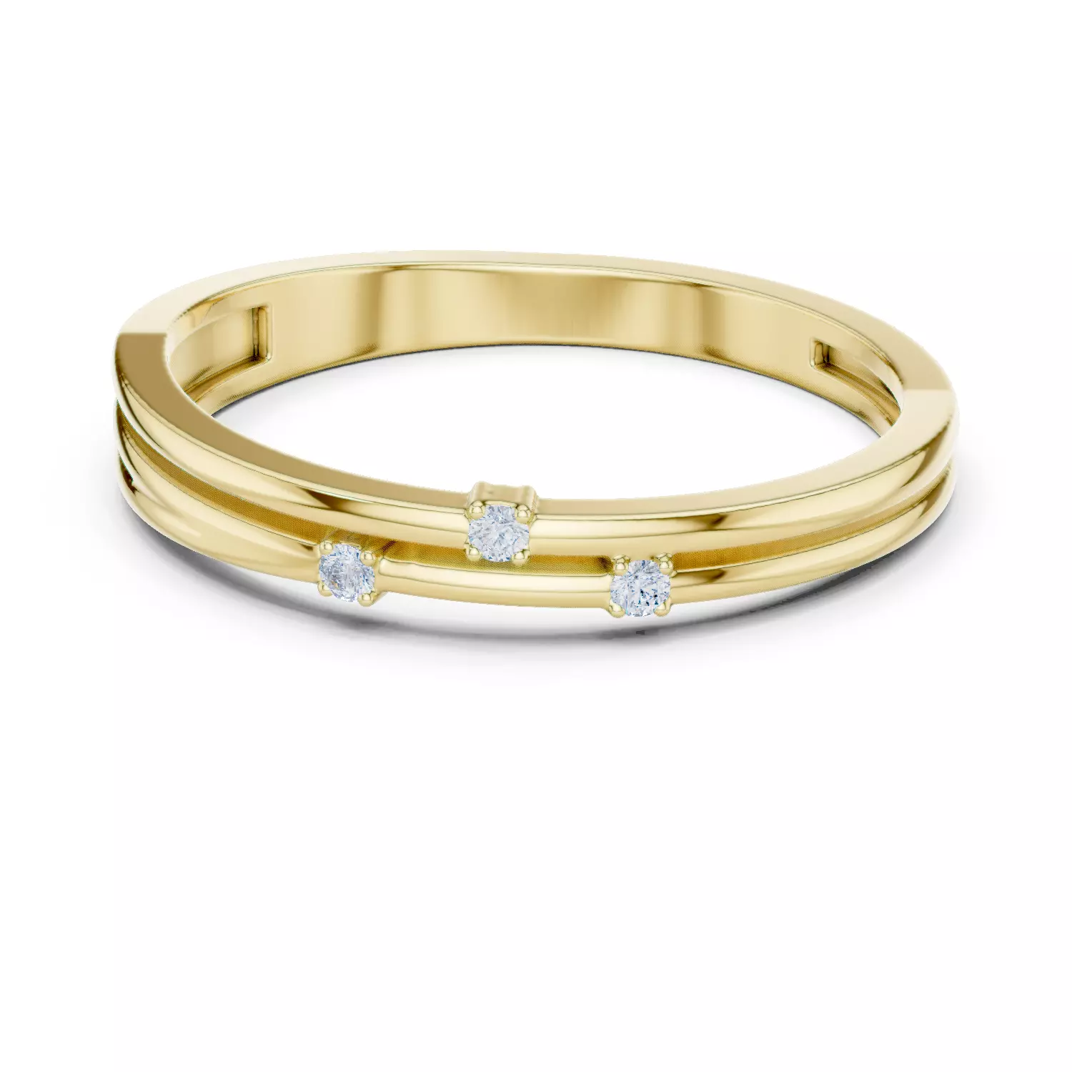 Diamond Ring 3dm stl renders animation videos details 3D print model_2