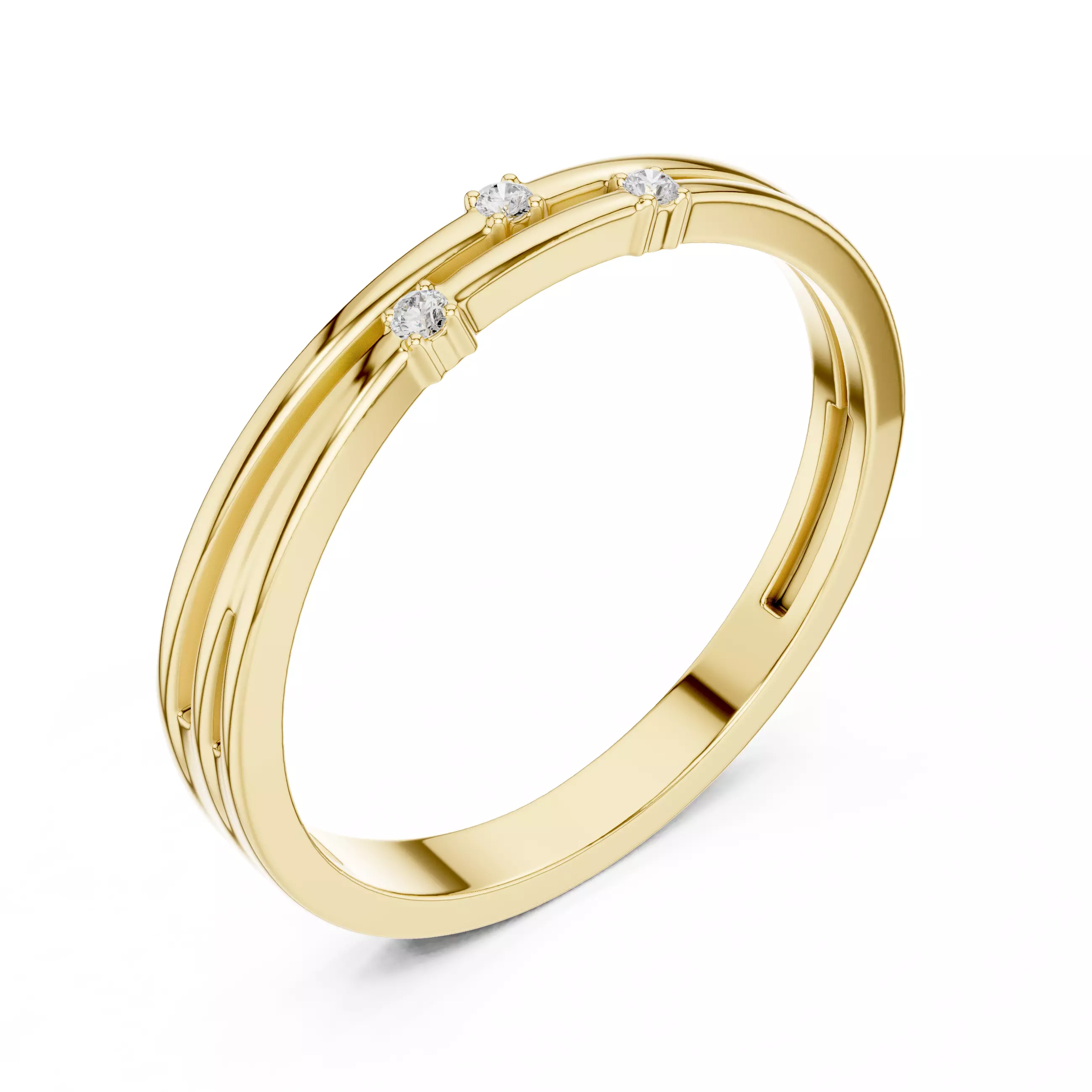 Diamond Ring 3dm stl renders animation videos details 3D print model_8