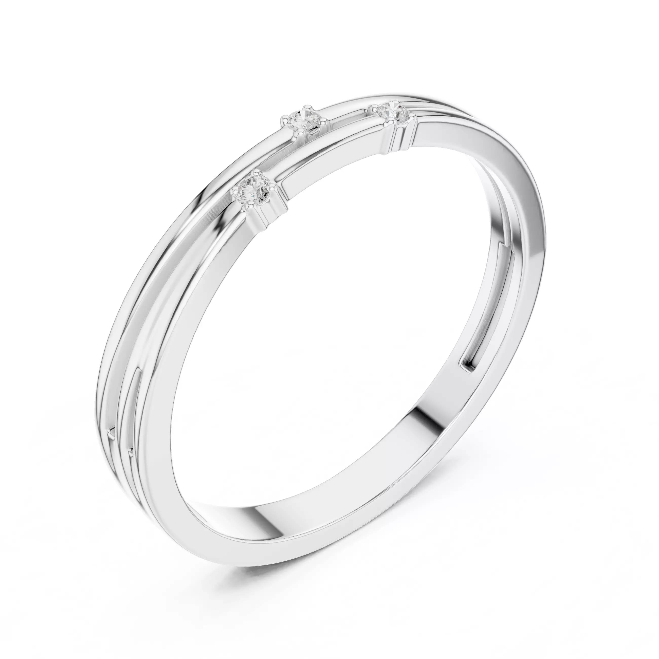 Diamond Ring 3dm stl renders animation videos details 3D print model_6