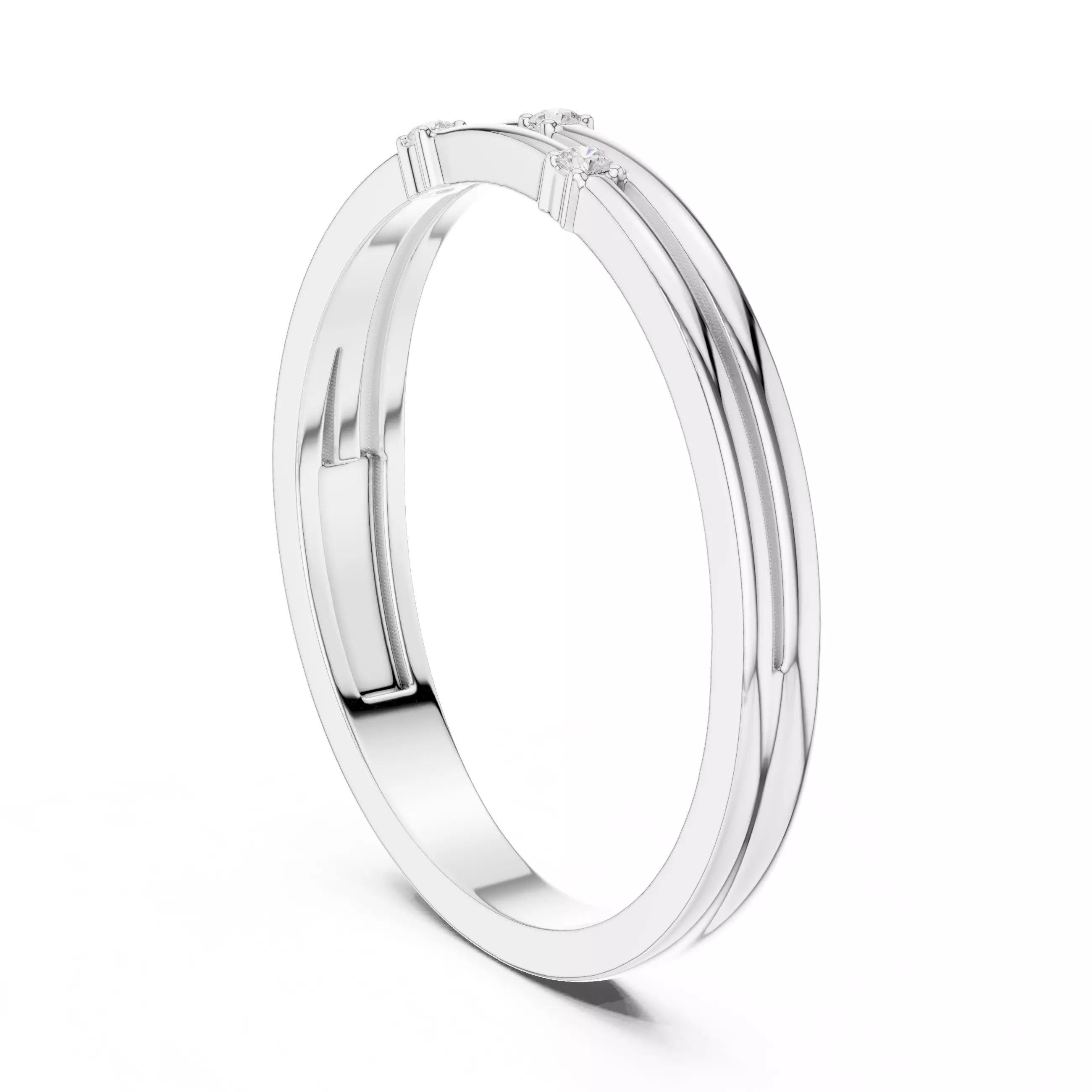 Diamond Ring 3dm stl renders animation videos details 3D print model_5