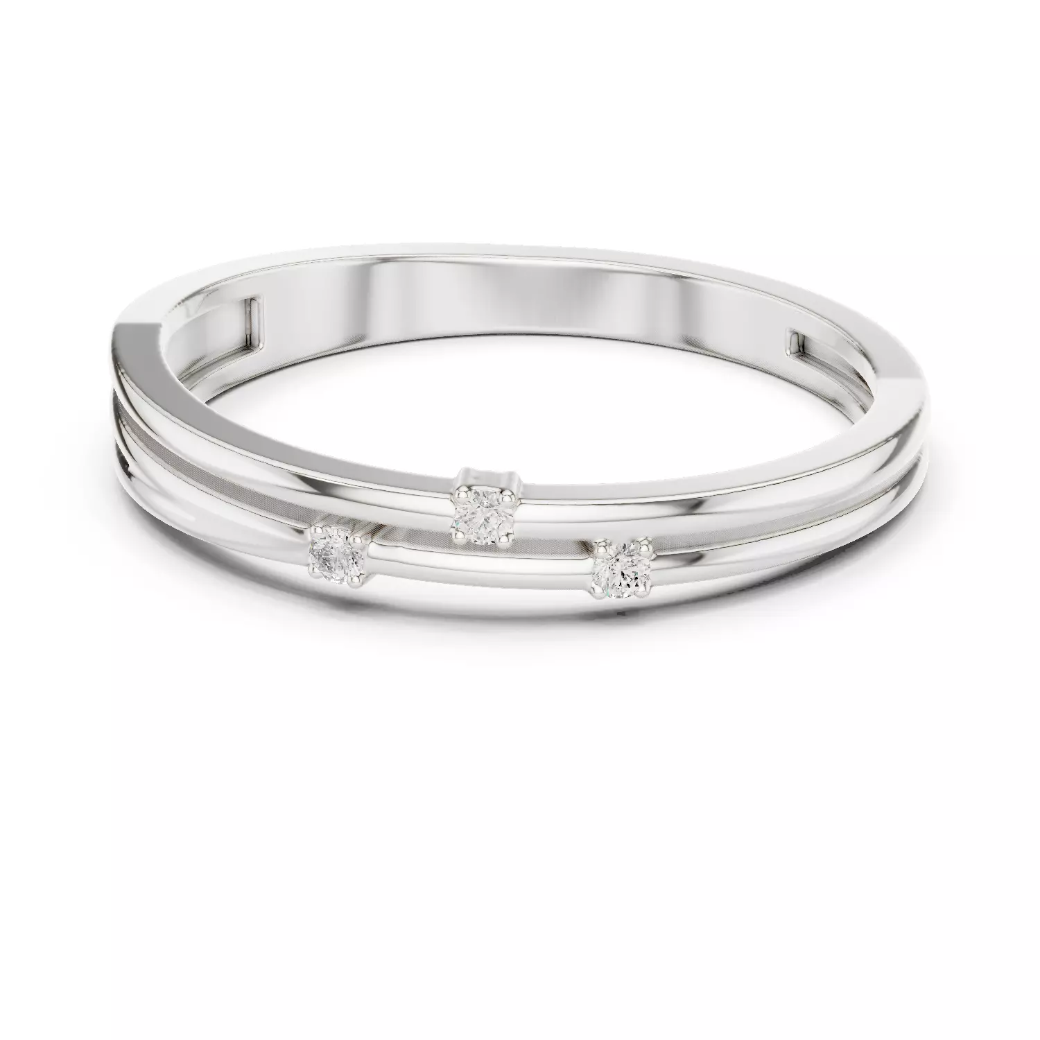 Diamond Ring 3dm stl renders animation videos details 3D print model_1