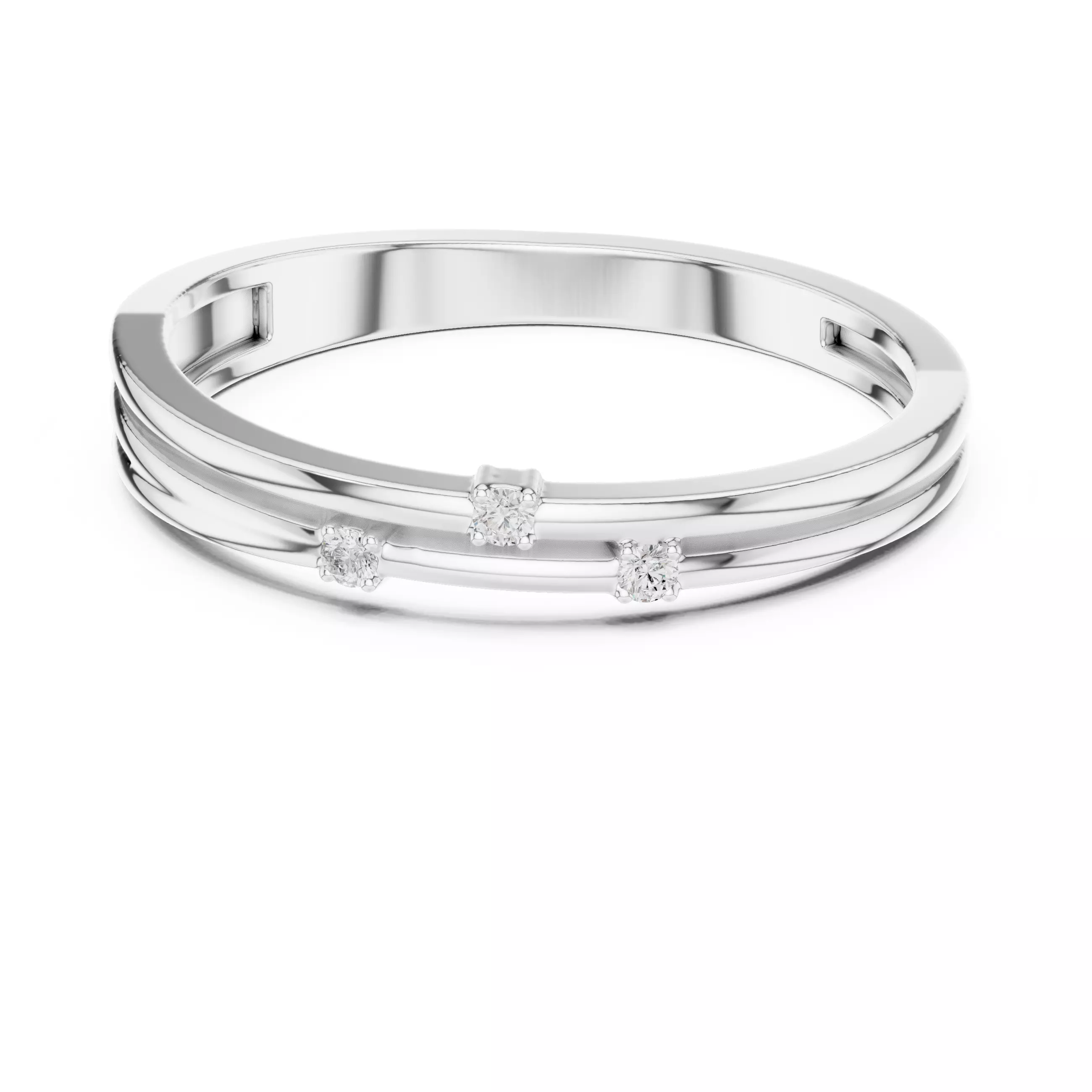 Diamond Ring 3dm stl renders animation videos details 3D print model_12