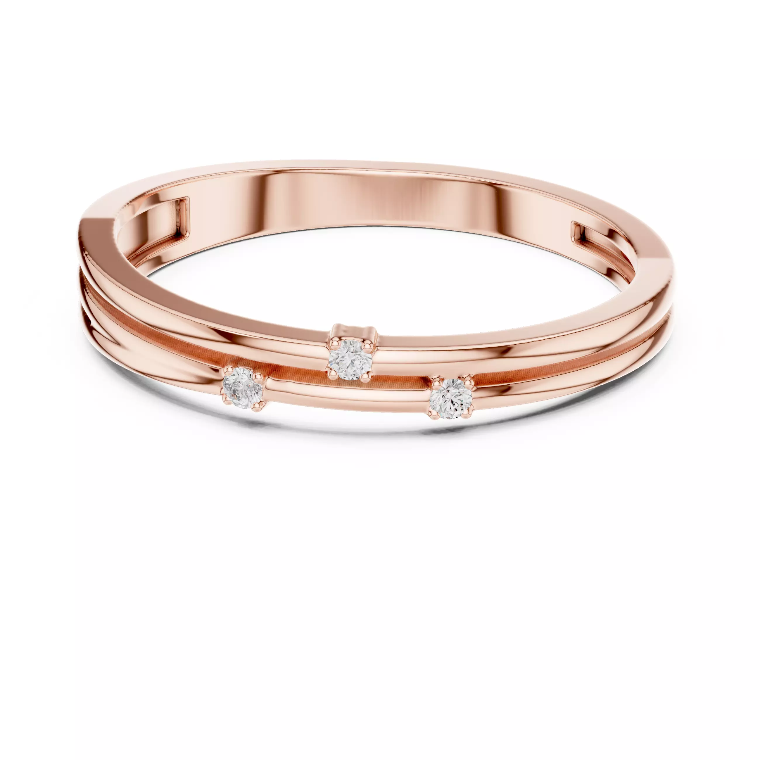 Diamond Ring 3dm stl renders animation videos details 3D print model_10