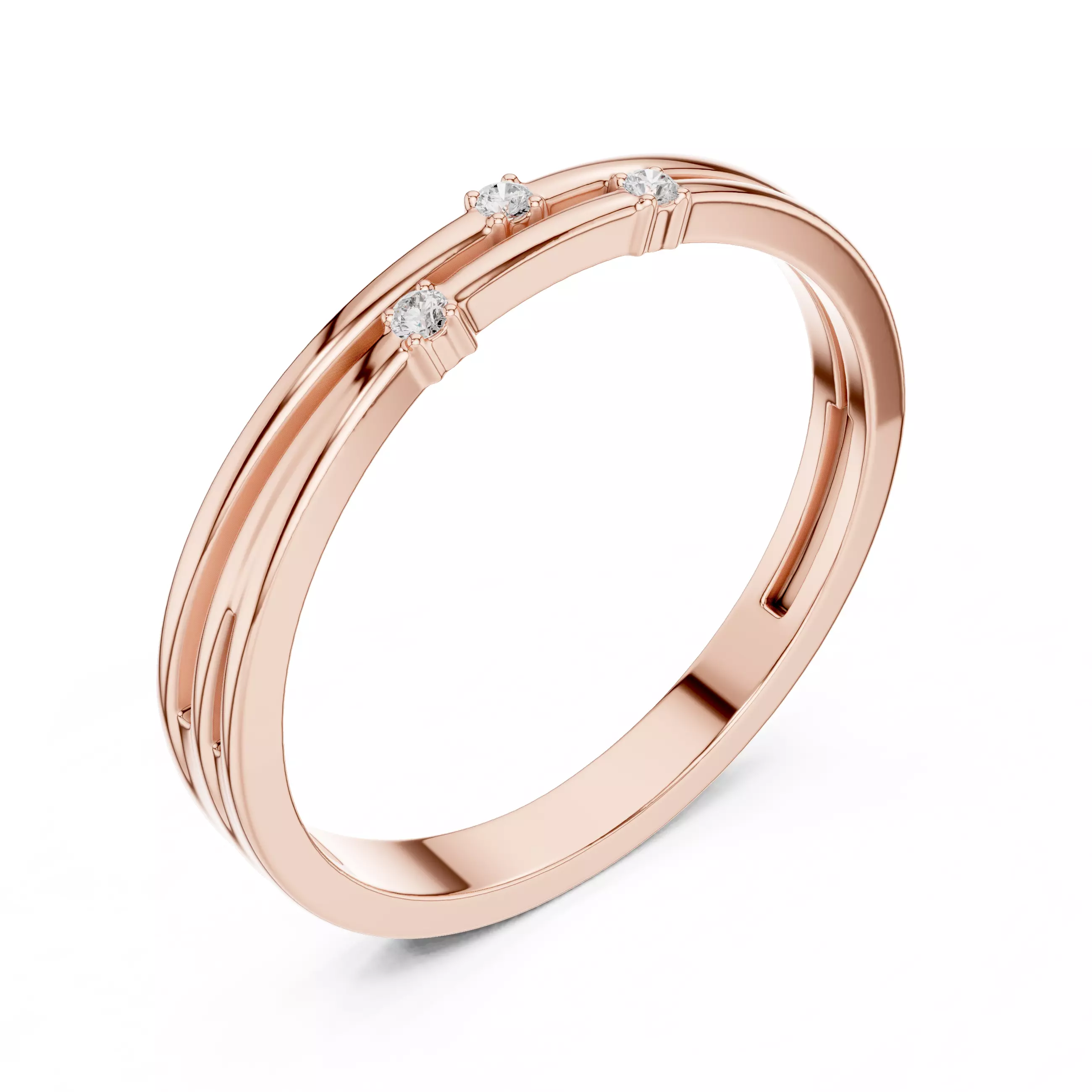 Diamond Ring 3dm stl renders animation videos details 3D print model_4