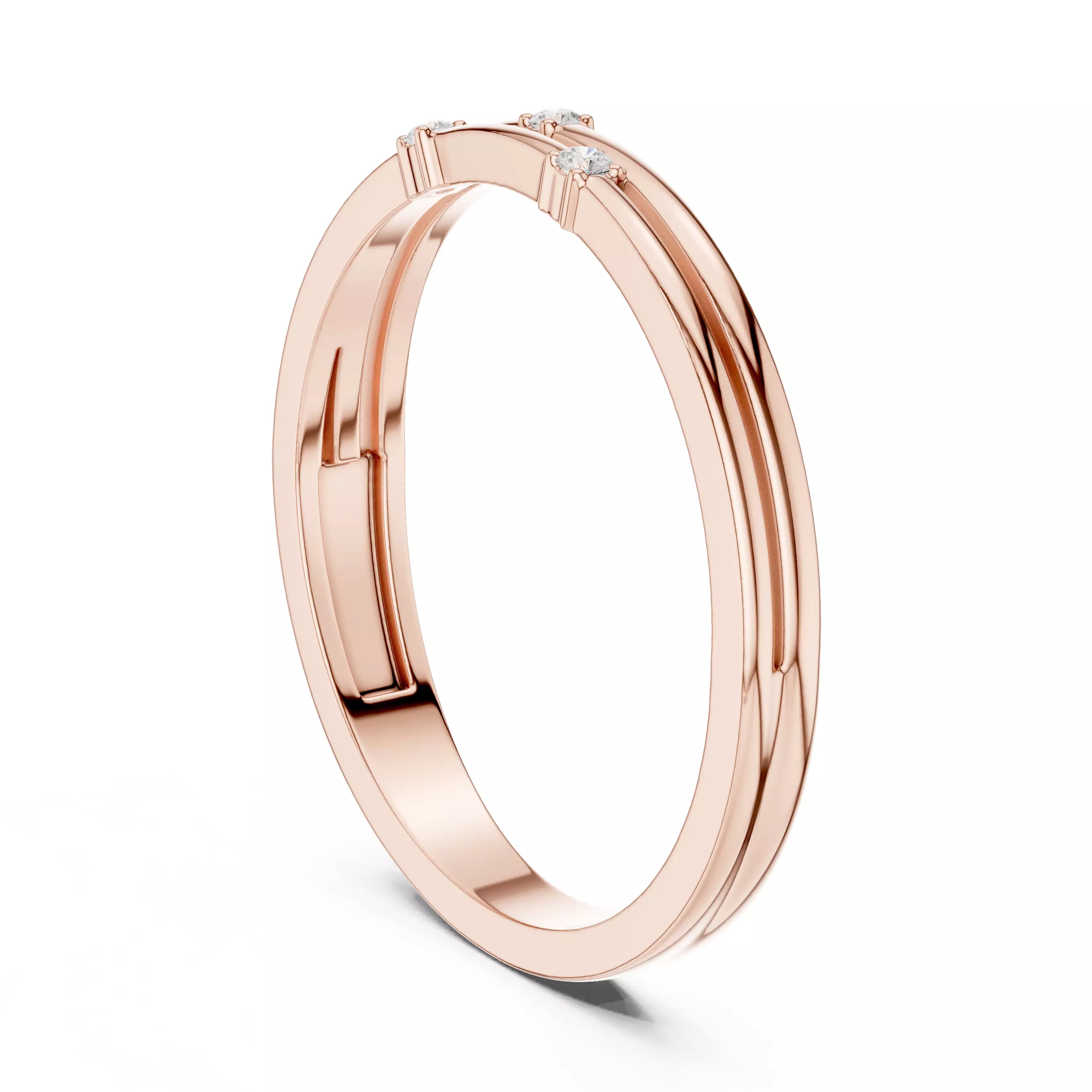 Diamond Ring 3dm stl renders animation videos details 3D print model_3