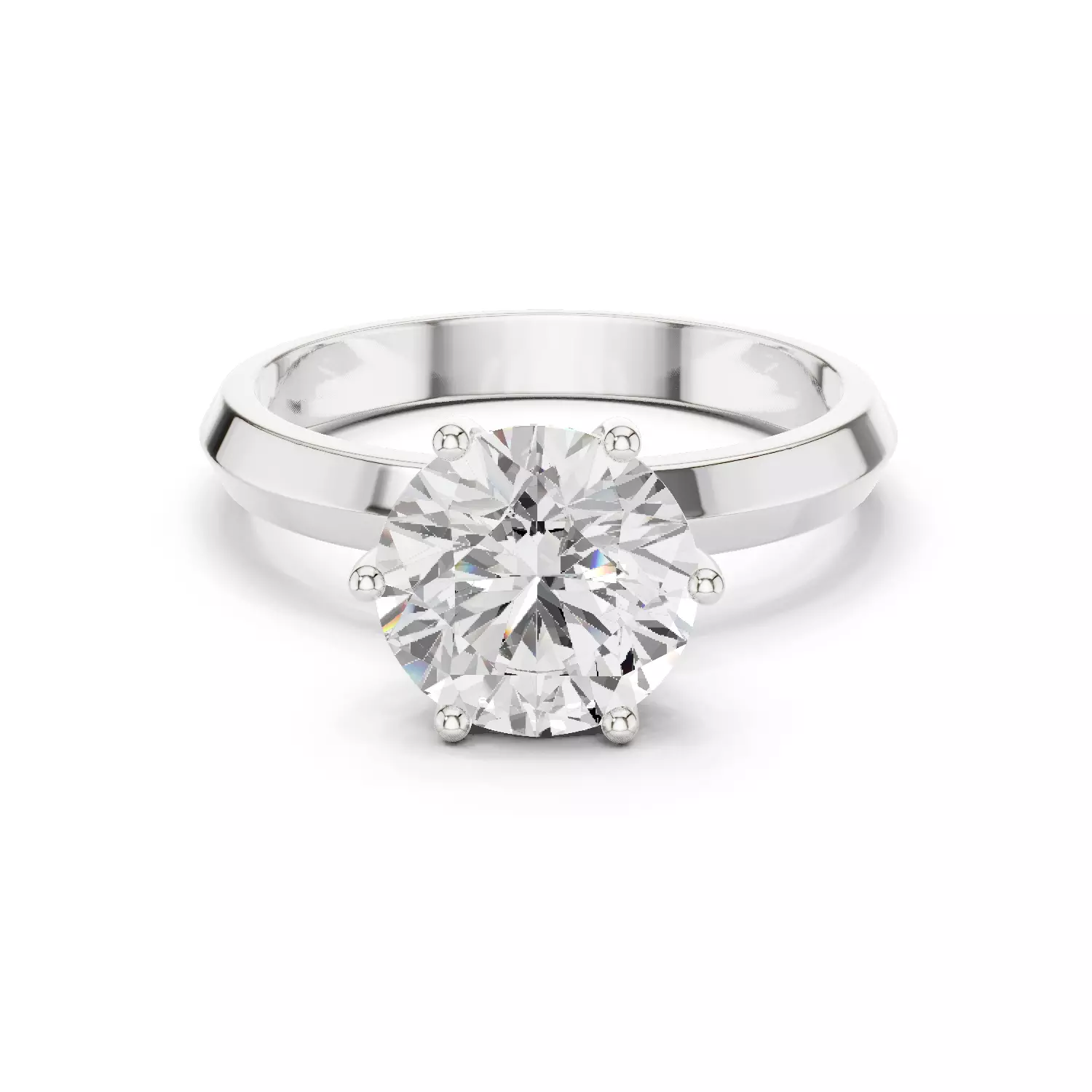 Solitaire Ring 3dm stl renders animation videos details 3D print model_1