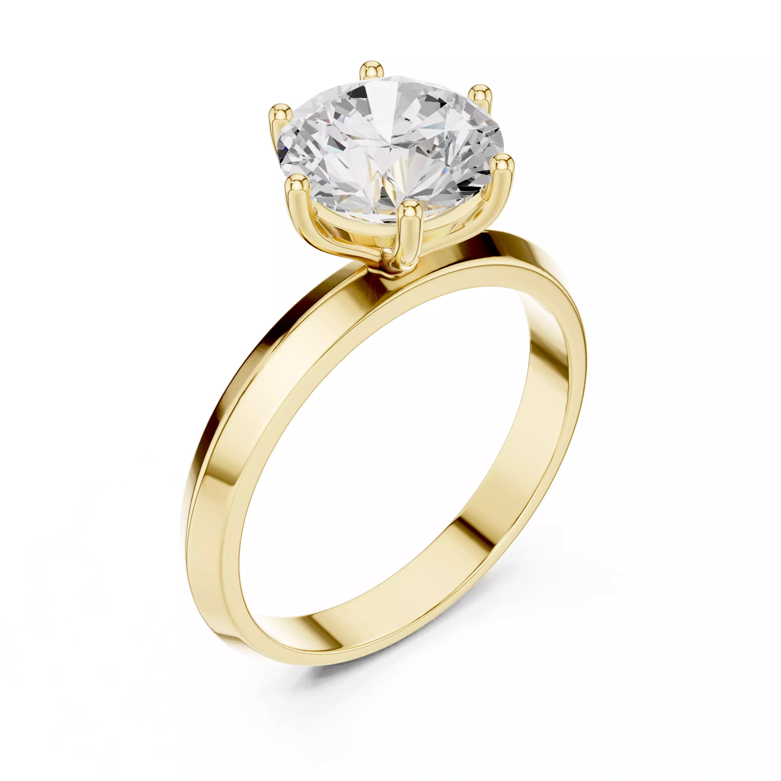 Solitaire Ring 3dm stl renders animation videos details 3D print model_8