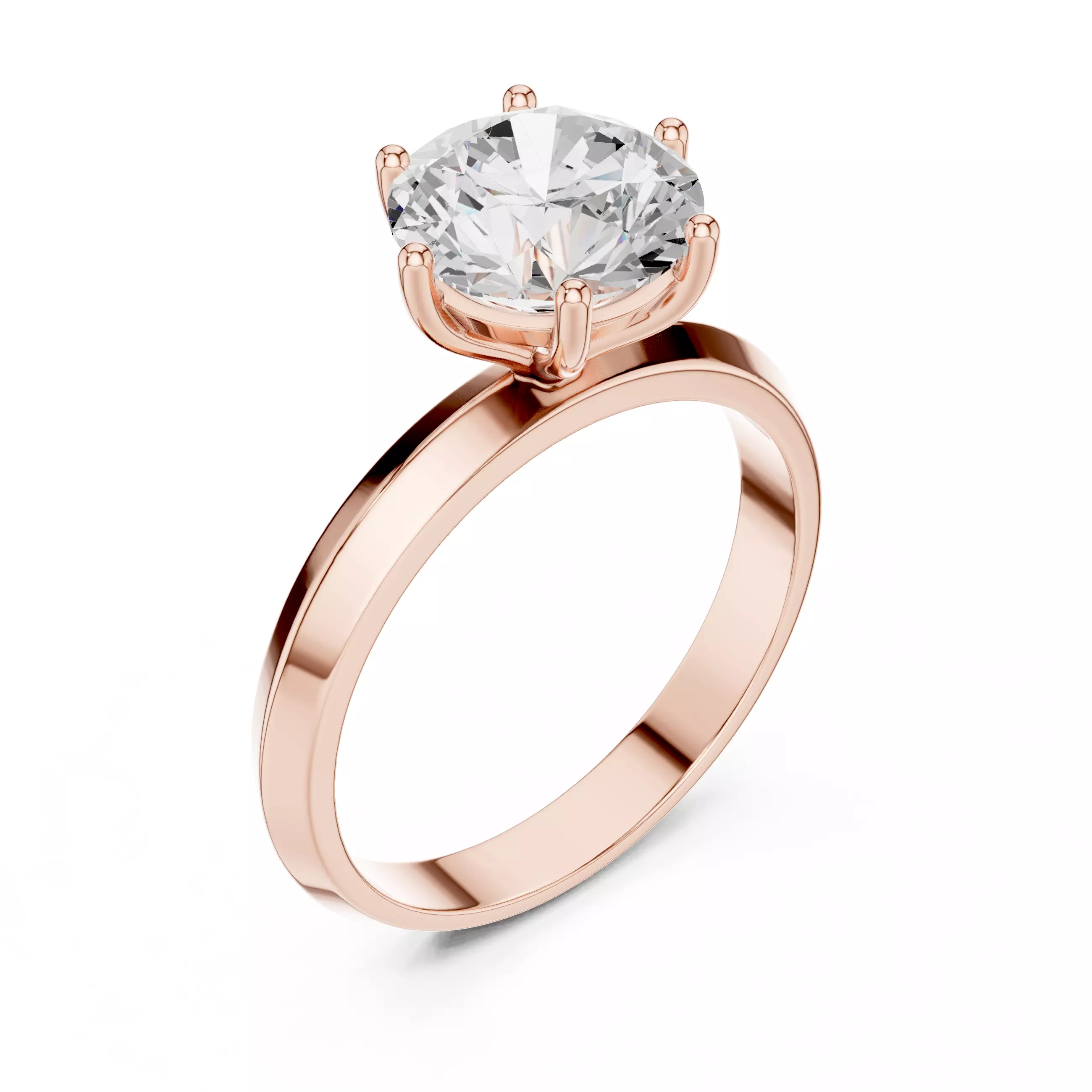 Solitaire Ring 3dm stl renders animation videos details 3D print model_4