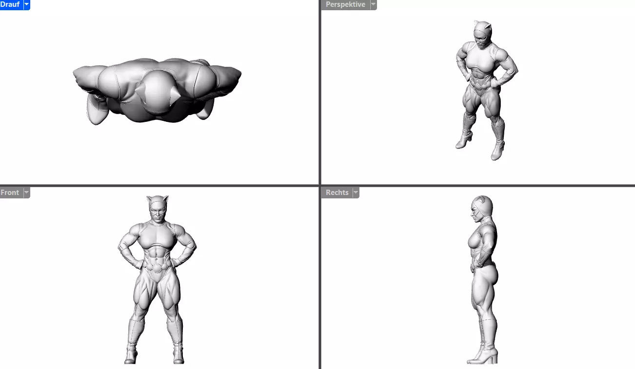 Cat Lady 3D print model_7