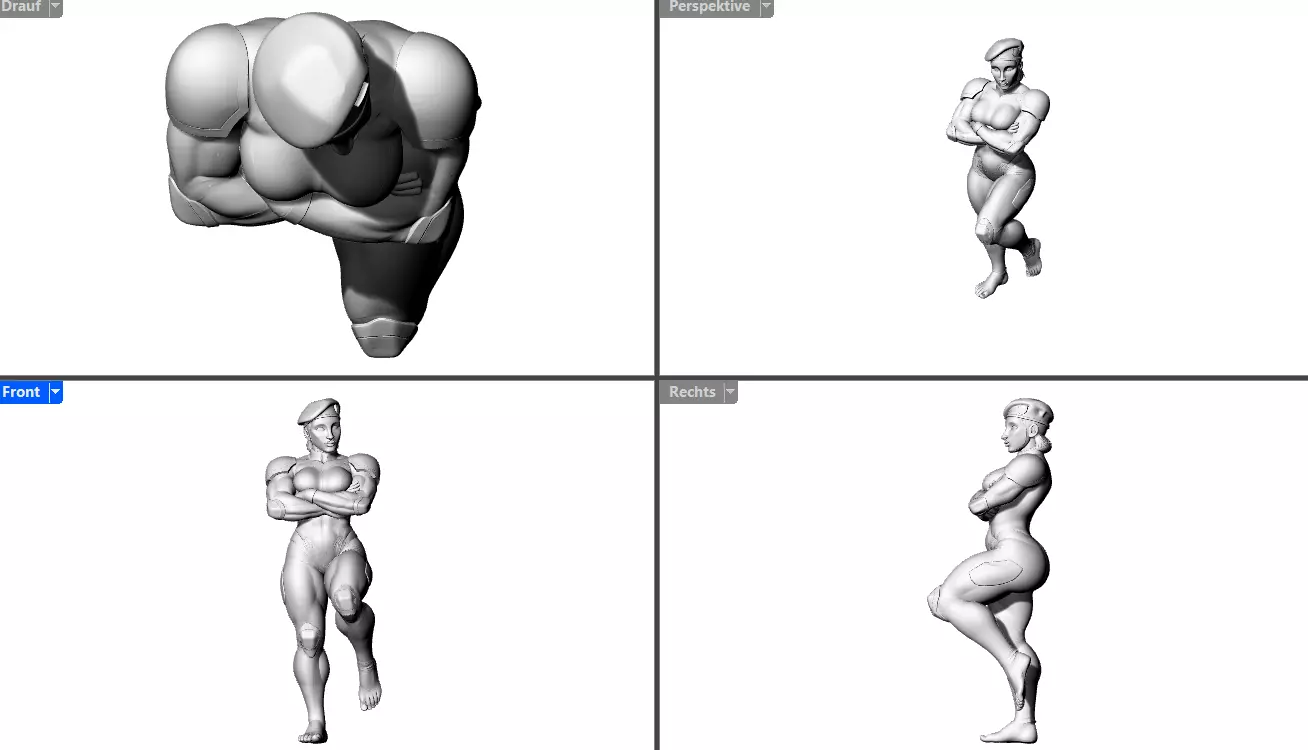 Lady Soldatin 3D print model_8