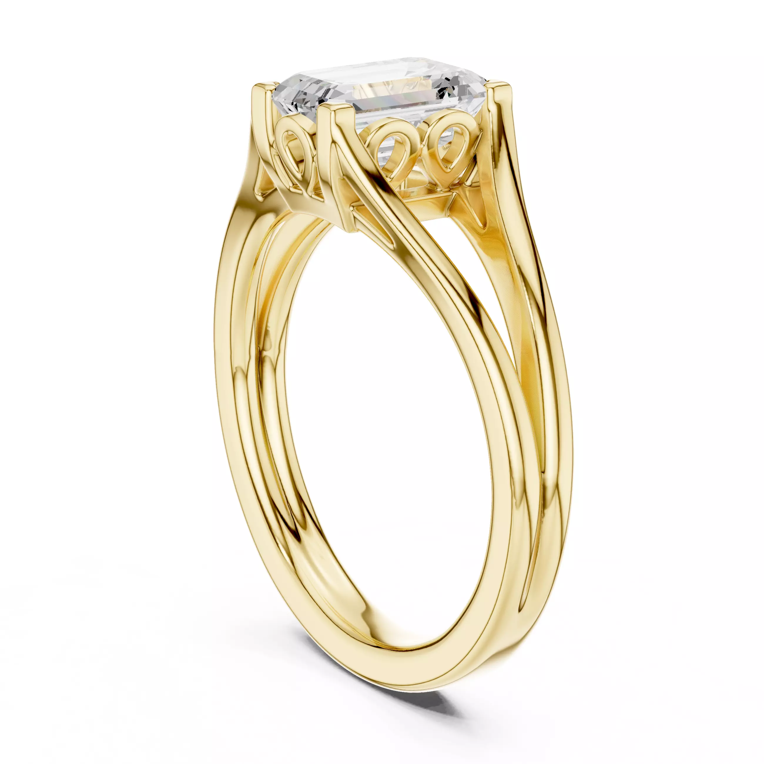 Solitaire Ring 3dm stl renders animation videos details 3D print model_8