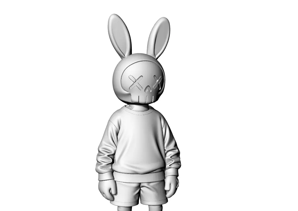 Hassenman Rabittman 3D print model_3