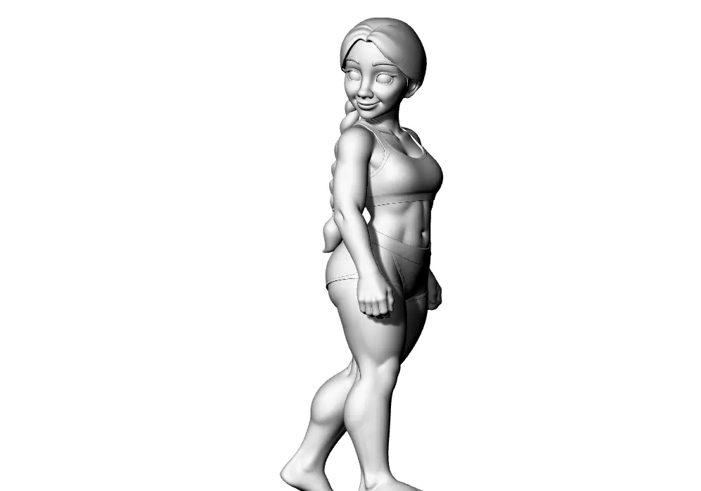 Desney Girl 3D print model_2