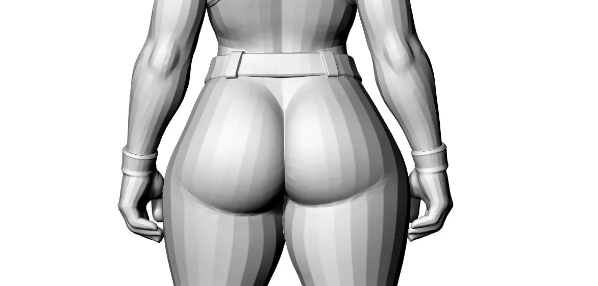 Mottoradfahrerin Biker  3D print model_0