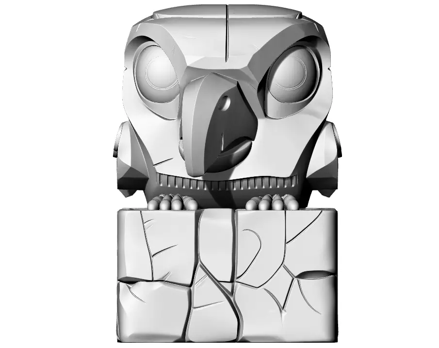 Donald Trump Eule 3D print model_4