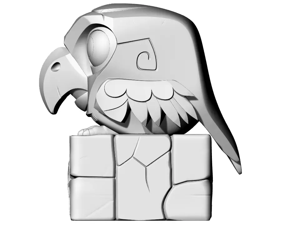 Donald Trump Eule 3D print model_2