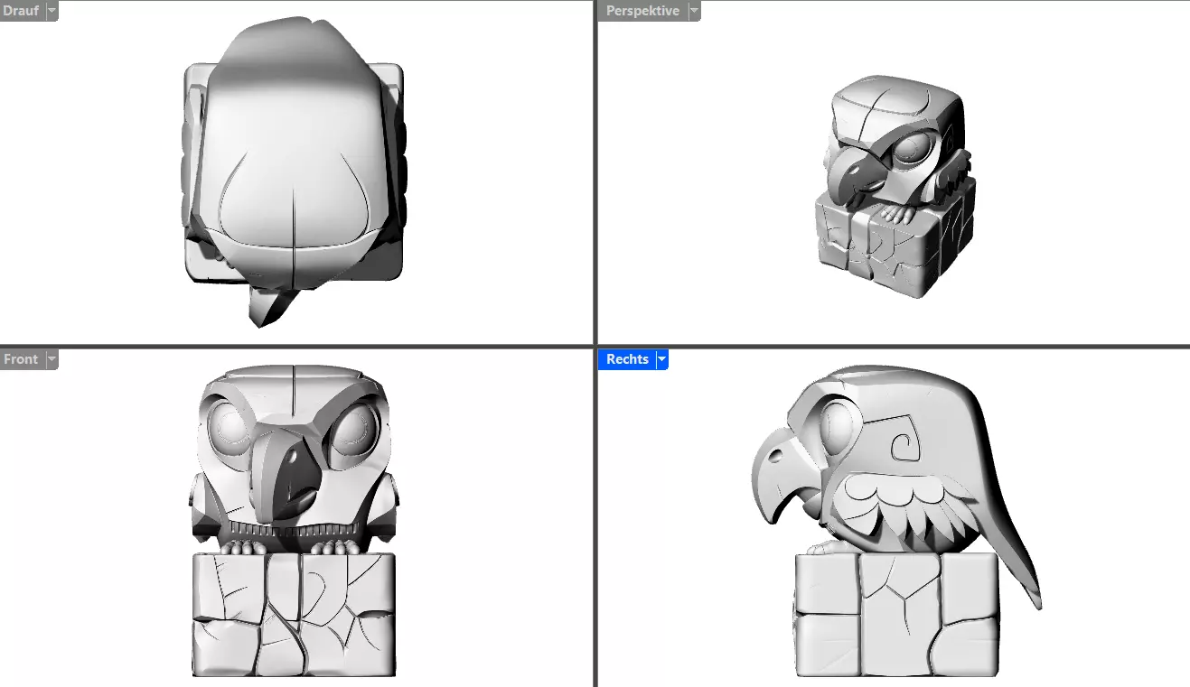 Donald Trump Eule 3D print model_5