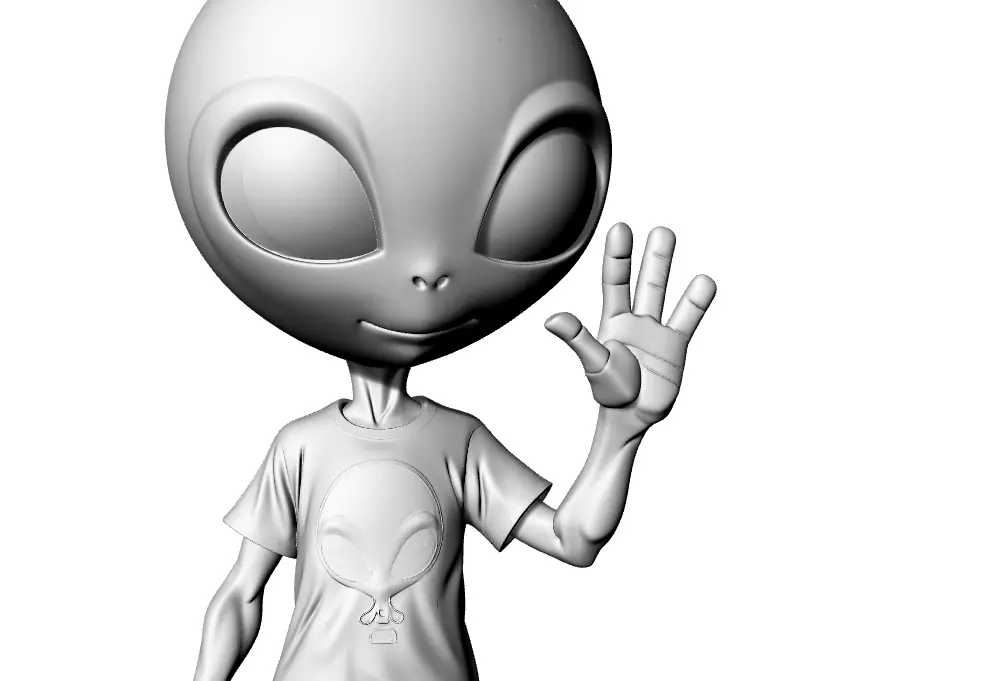 Alien Luna 3D print model