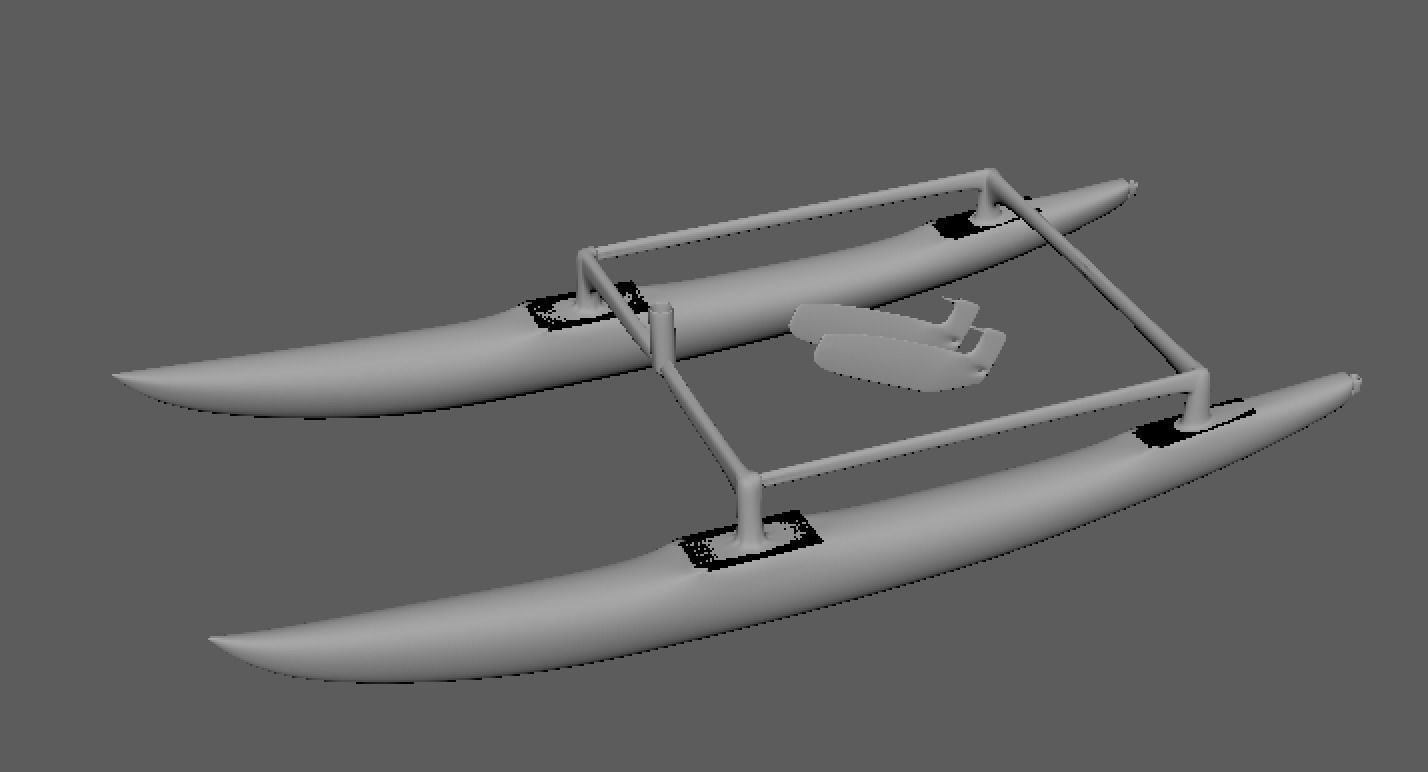 Hobie 16 sailing catamaran Free 3D print model