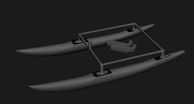 Hobie 16 sailing catamaran Free 3D print model