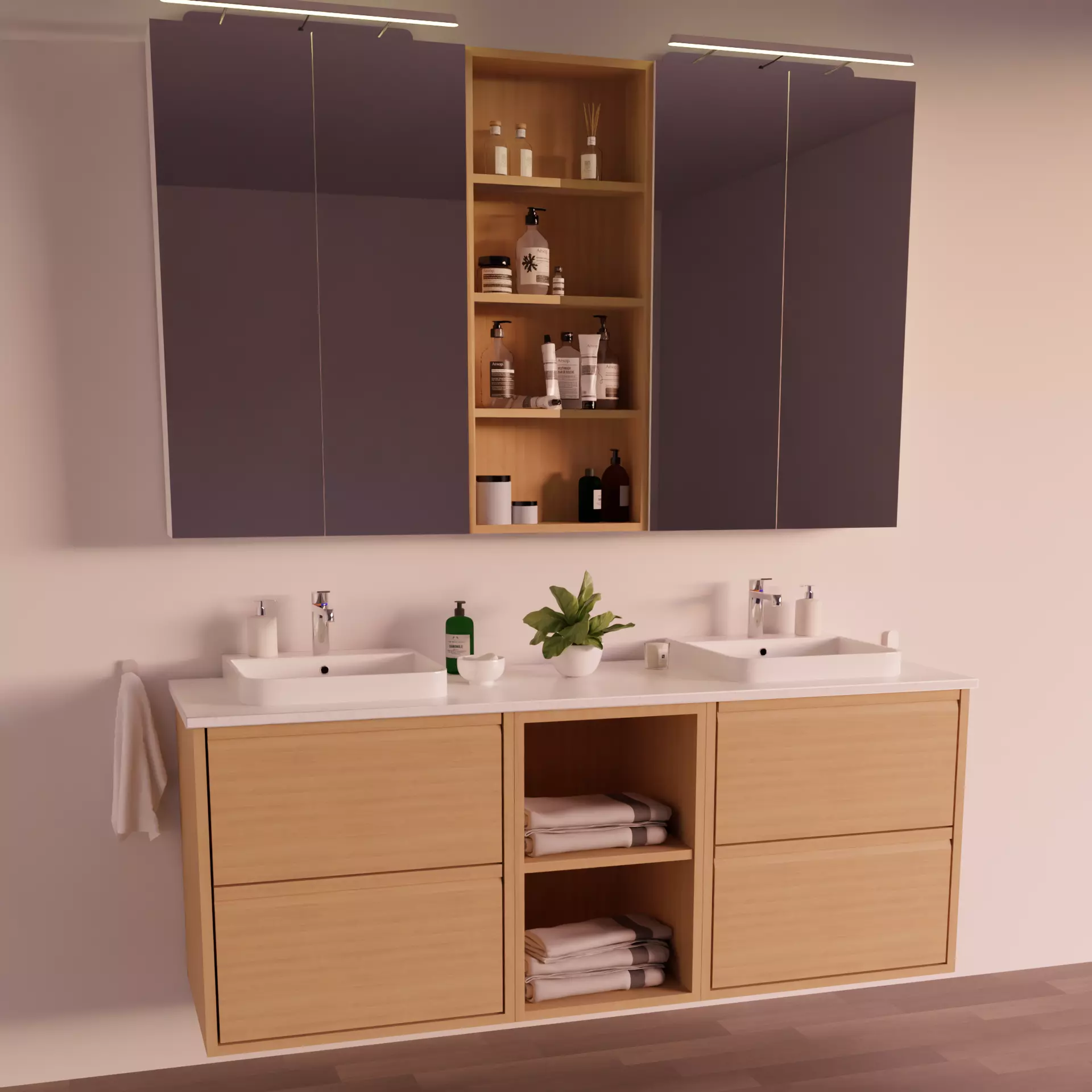 Washbasin Cabinet IKEA ANGSJON BACKSJON 3D model_0
